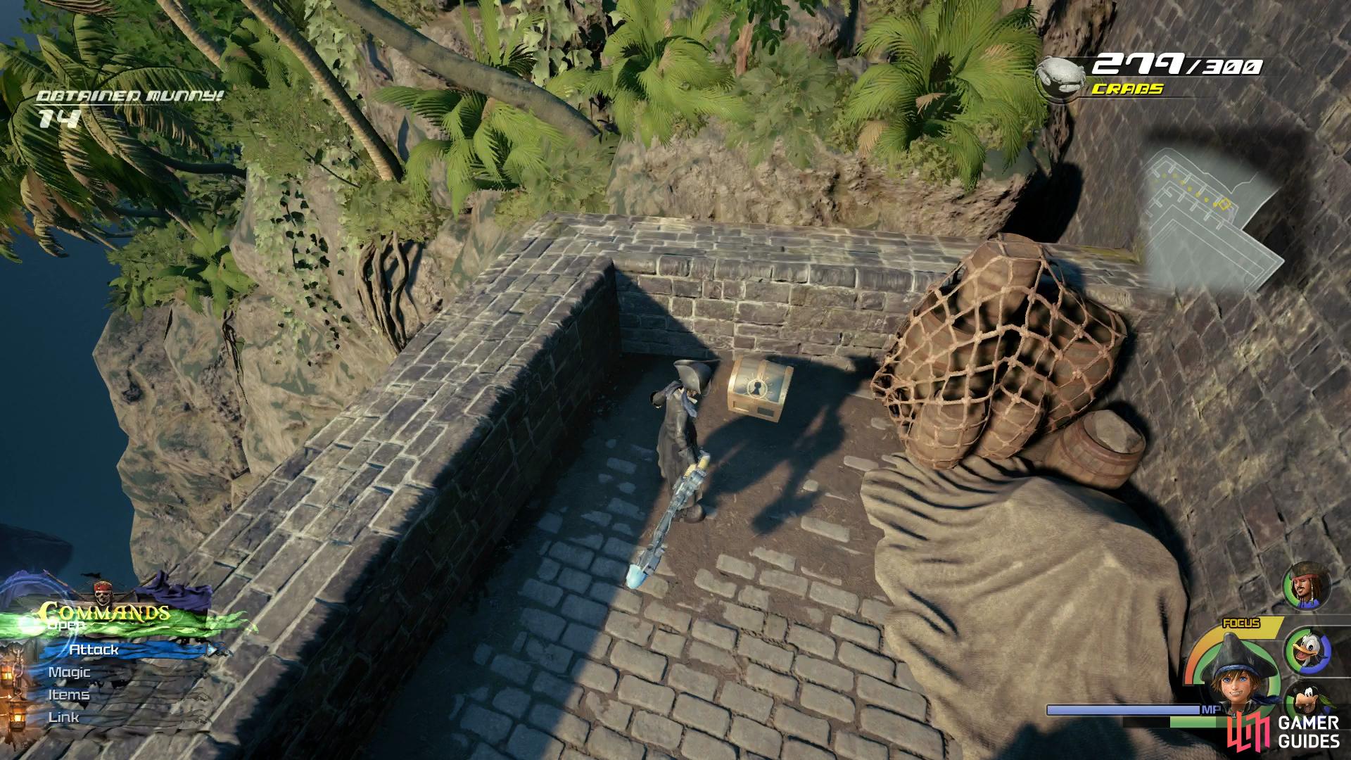 Head into the Fort’s courtyard to find this chest.