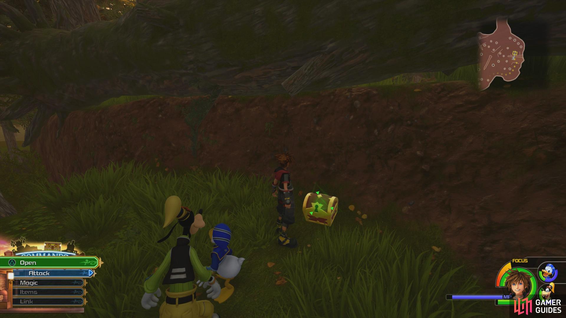 Head to the far east of the map to find this chest