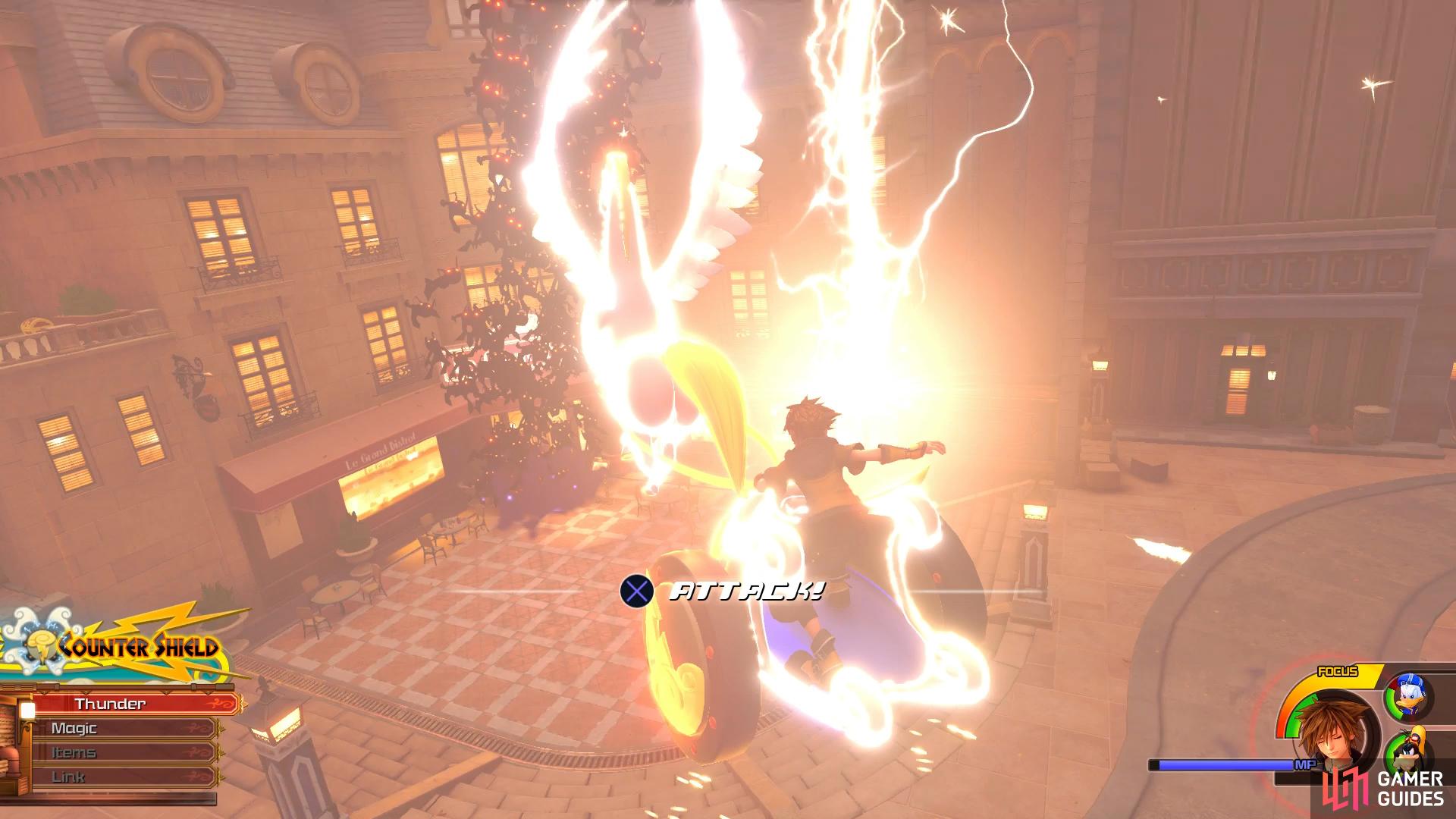 The Heros Origin Keyblades finisher is useful for dealing large damage