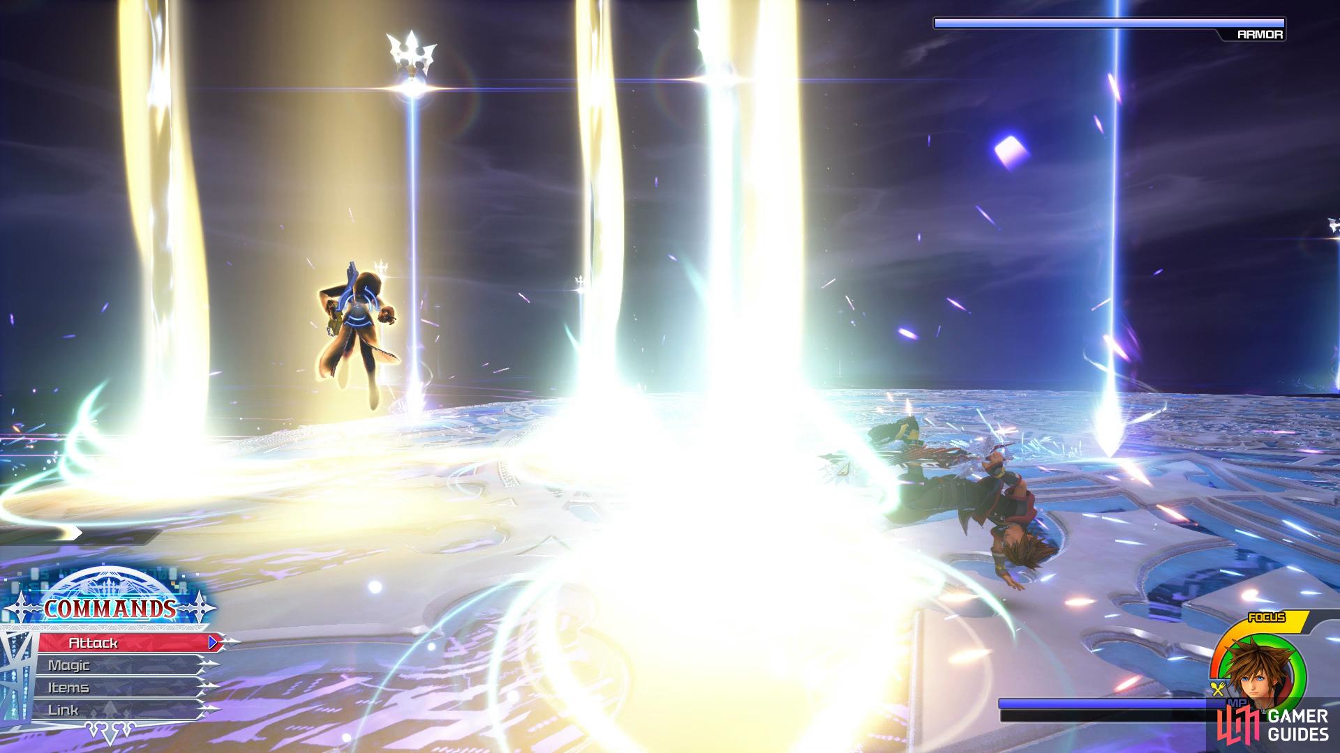 Xion leaves Shockwaves behind when she has Armor