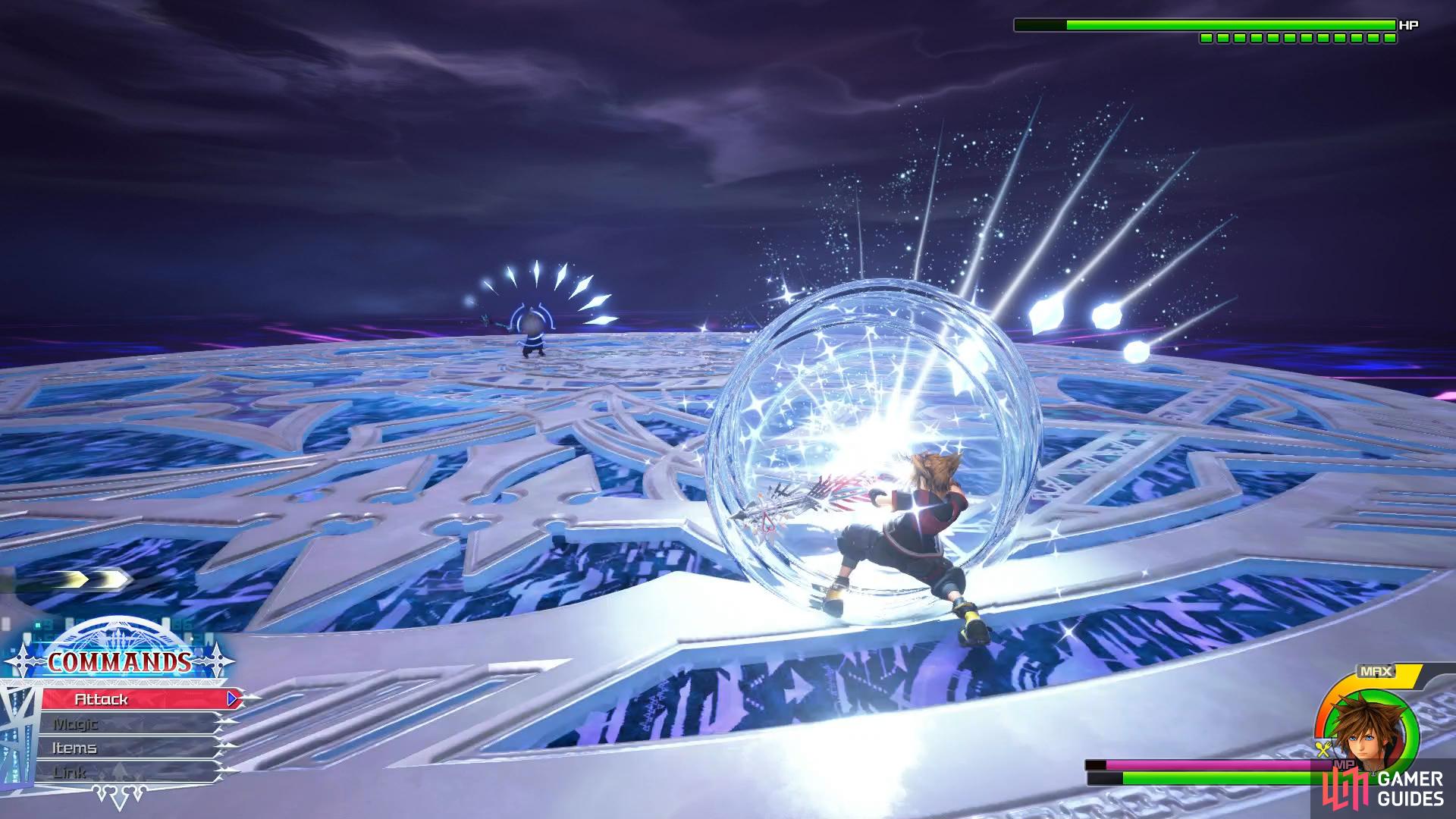 Stand and deflect the Ice Missiles
