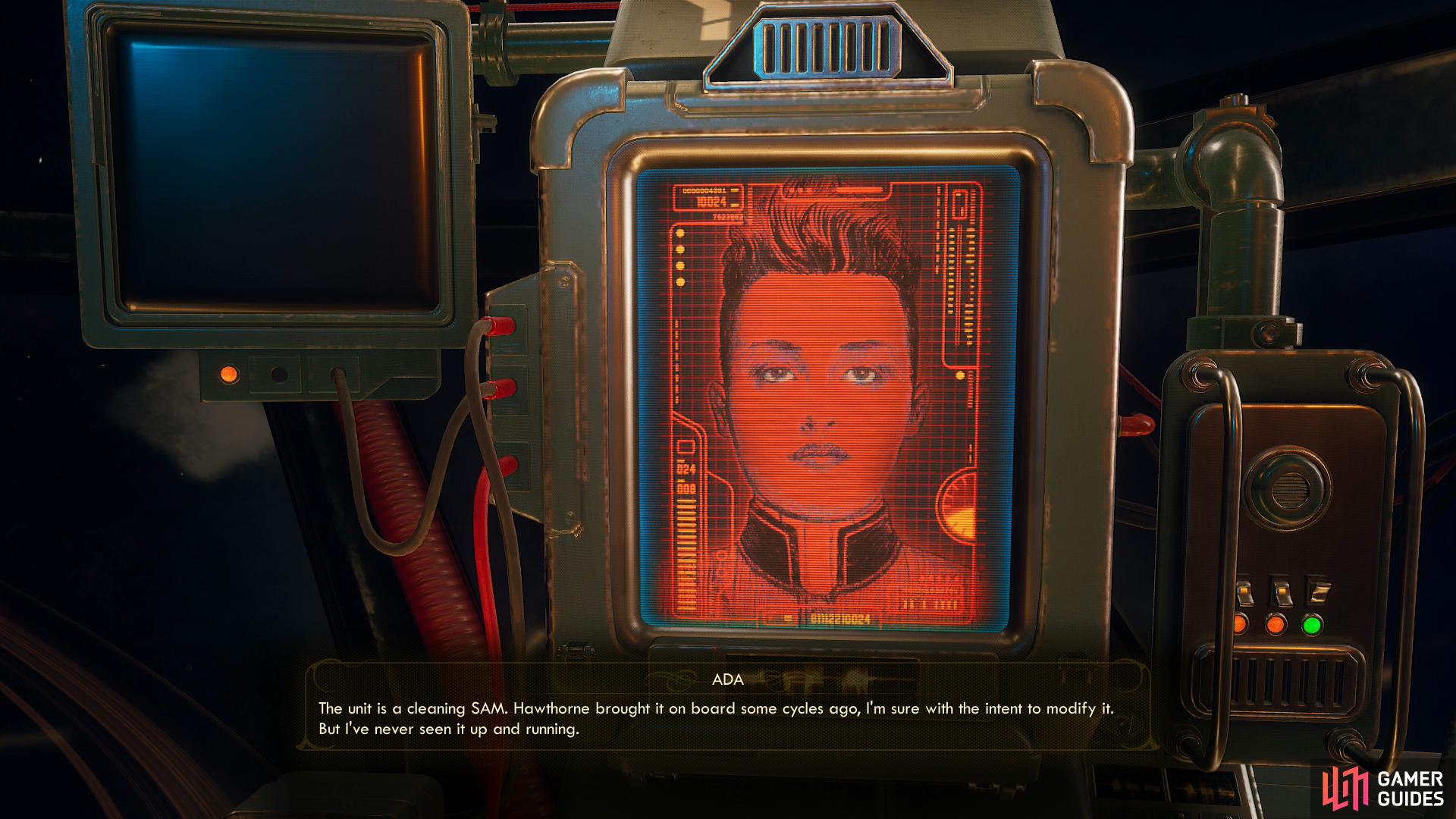 then talk to ADA to learn more about SAM.