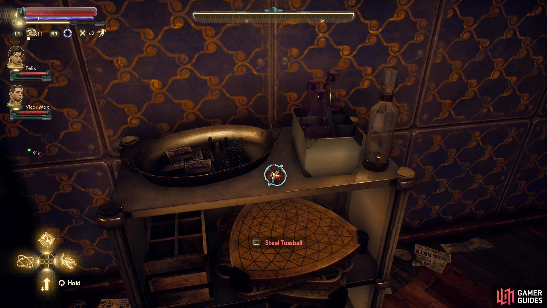 You can also find a decorative Tossball in Malin's House of Hospitality, but you'll probably get caught trying to steal it.