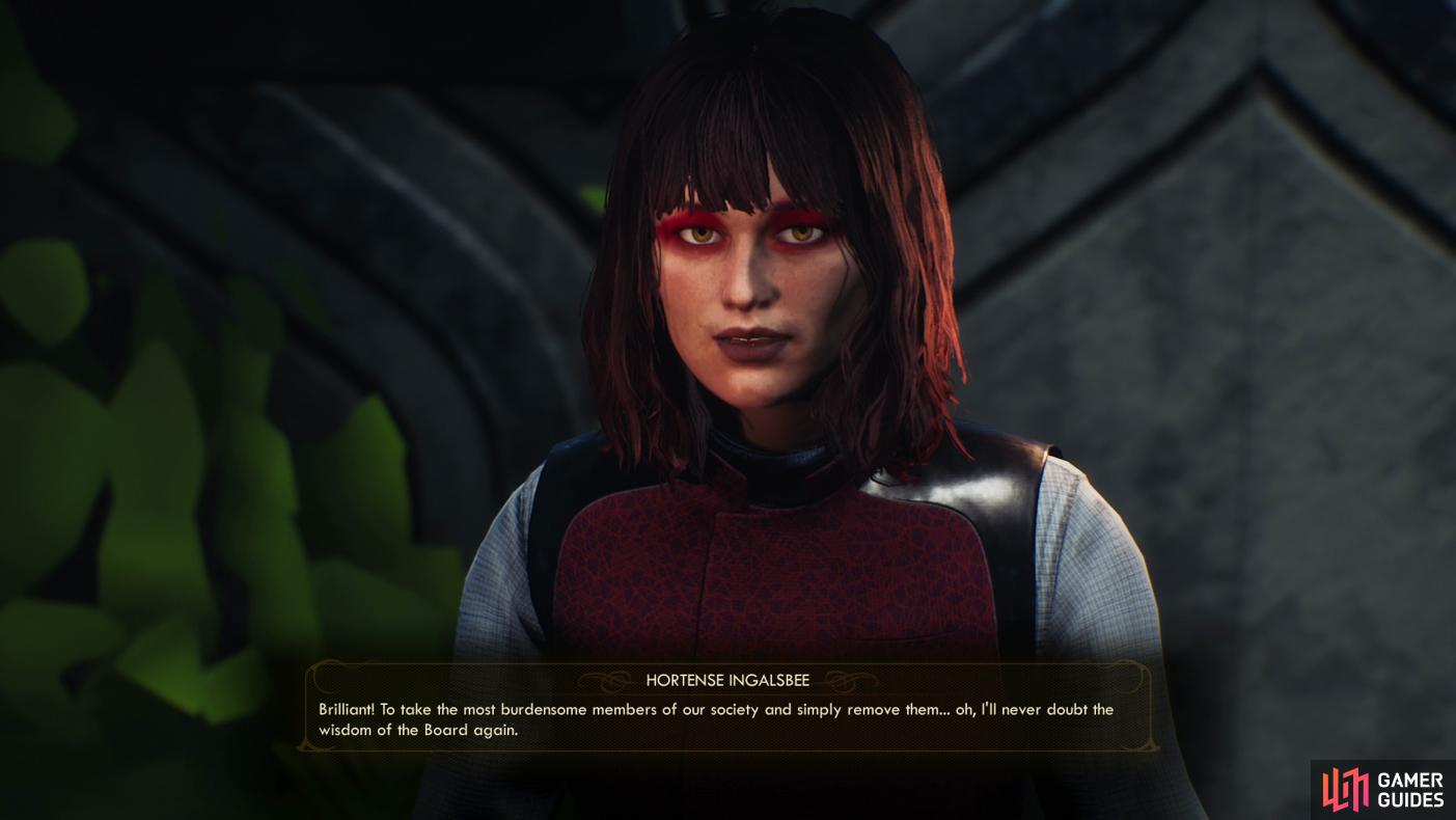 On the other hand, if you tell her about the extermination of the retirees, she'll be delighted.