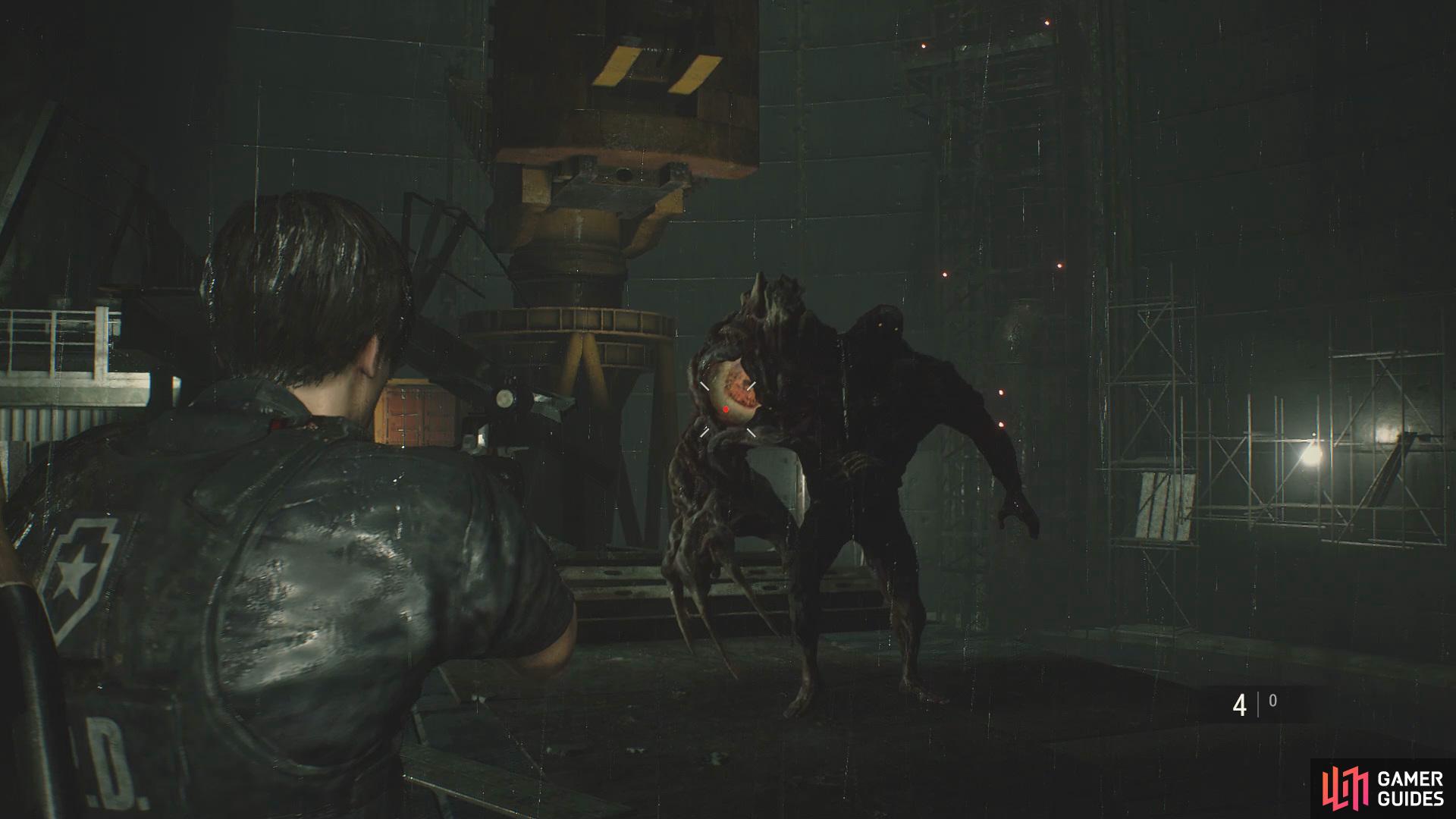 Keep shooting at the eye to weaken the boss