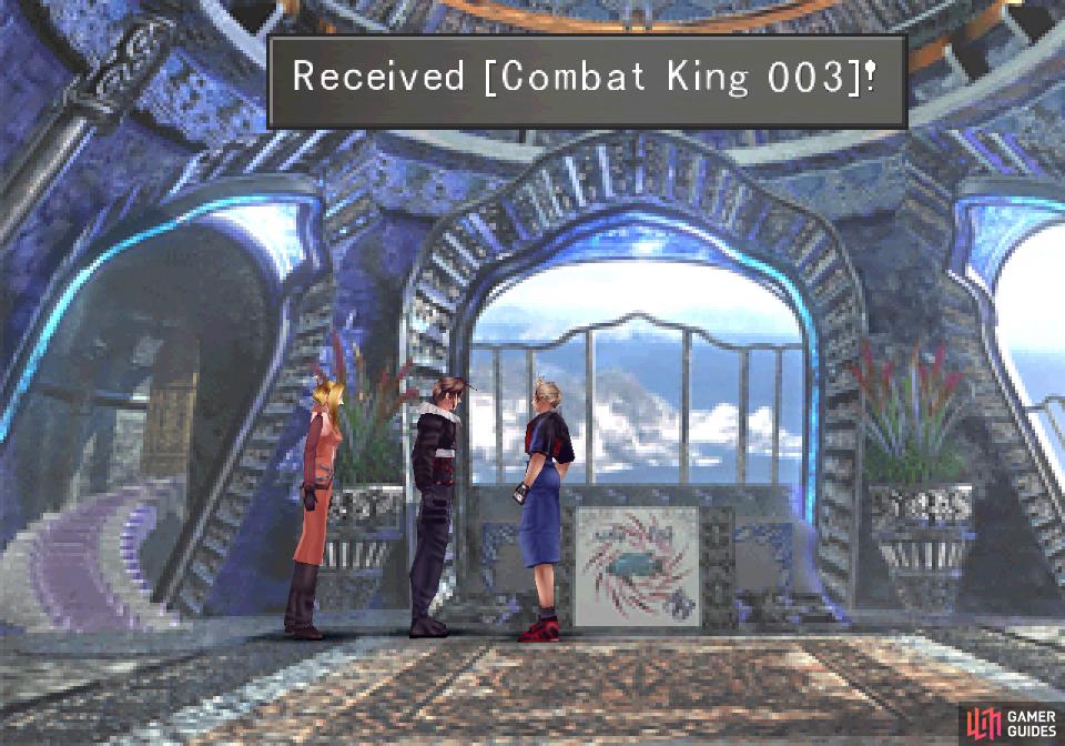 and finally rest in the inn, after which you'll score Combat Kings 003