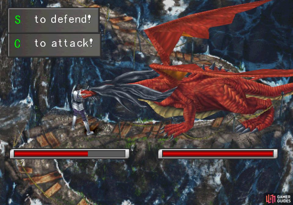 During the dragon duel you'll have to block incoming attacks…
