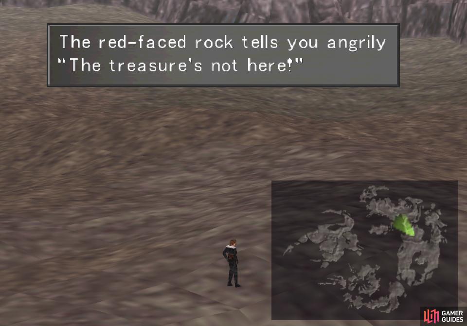 When you find a red face that lies about the treasure being underfoot…