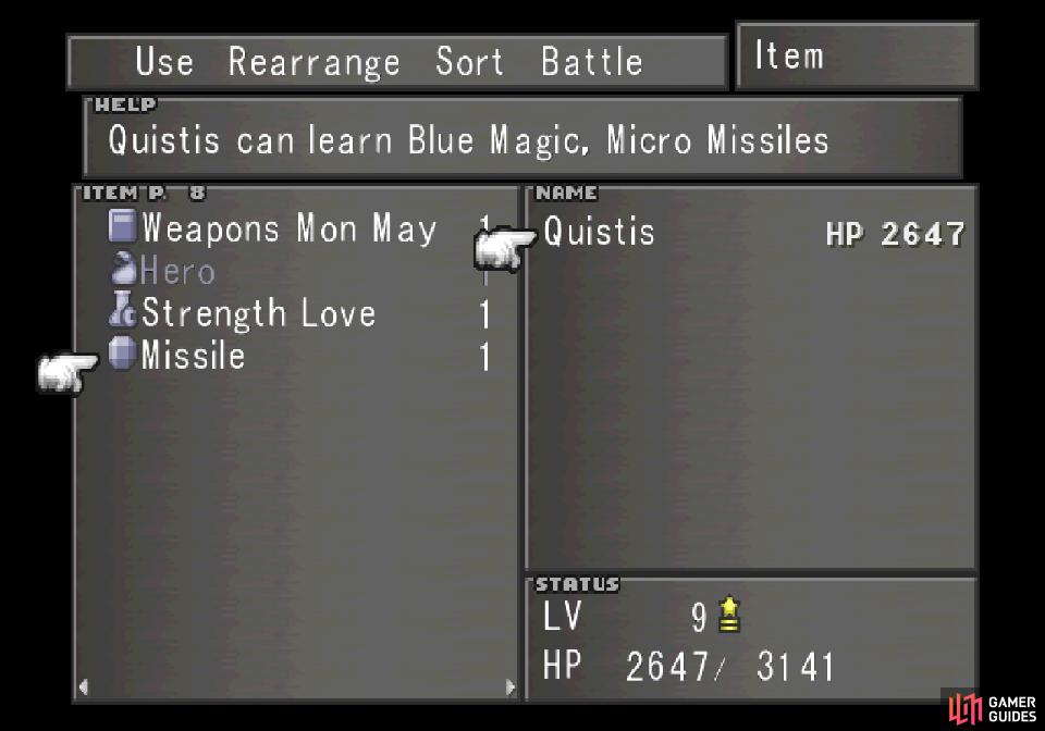 You can get Missiles from them, which Quistis can use to learn the Micro Missiles ability