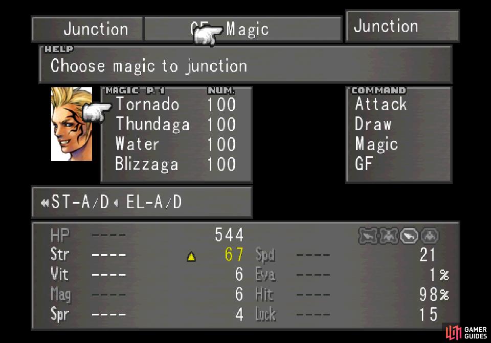 then junction this high-end magic to your stats to significantly boos their stats