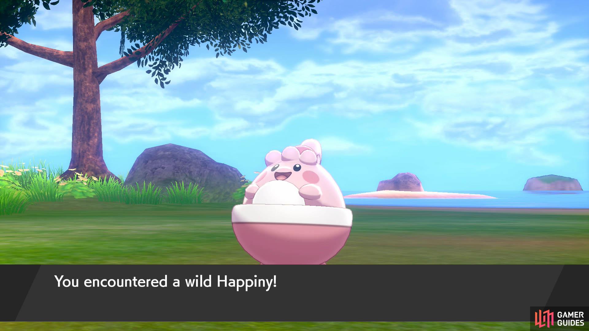 There's a 1 in 10 chance of finding a Happiny, if you'd rather not breed Chansey.