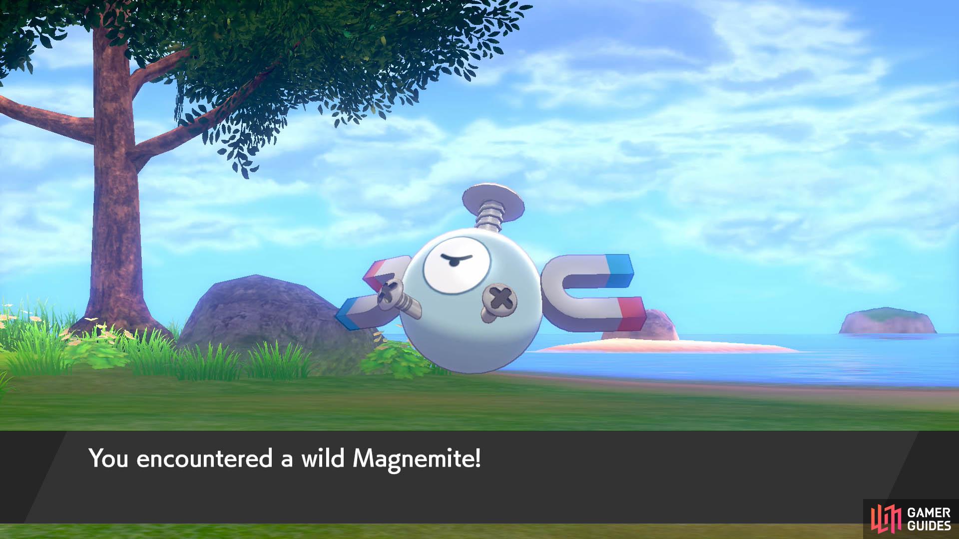 When there's a thunderstorm, you can find Magnemite's evolved forms wandering around as well.
