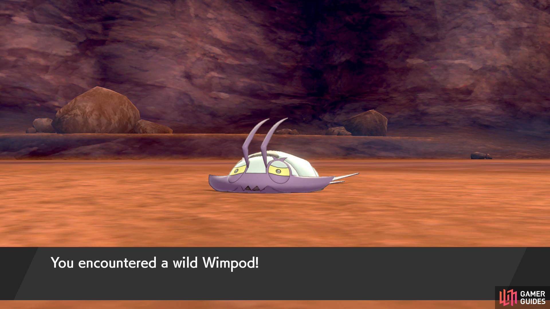 Wimpod will dart away if they see you. They'll also run off in battle after going below half HP. Use a Quick Ball!
