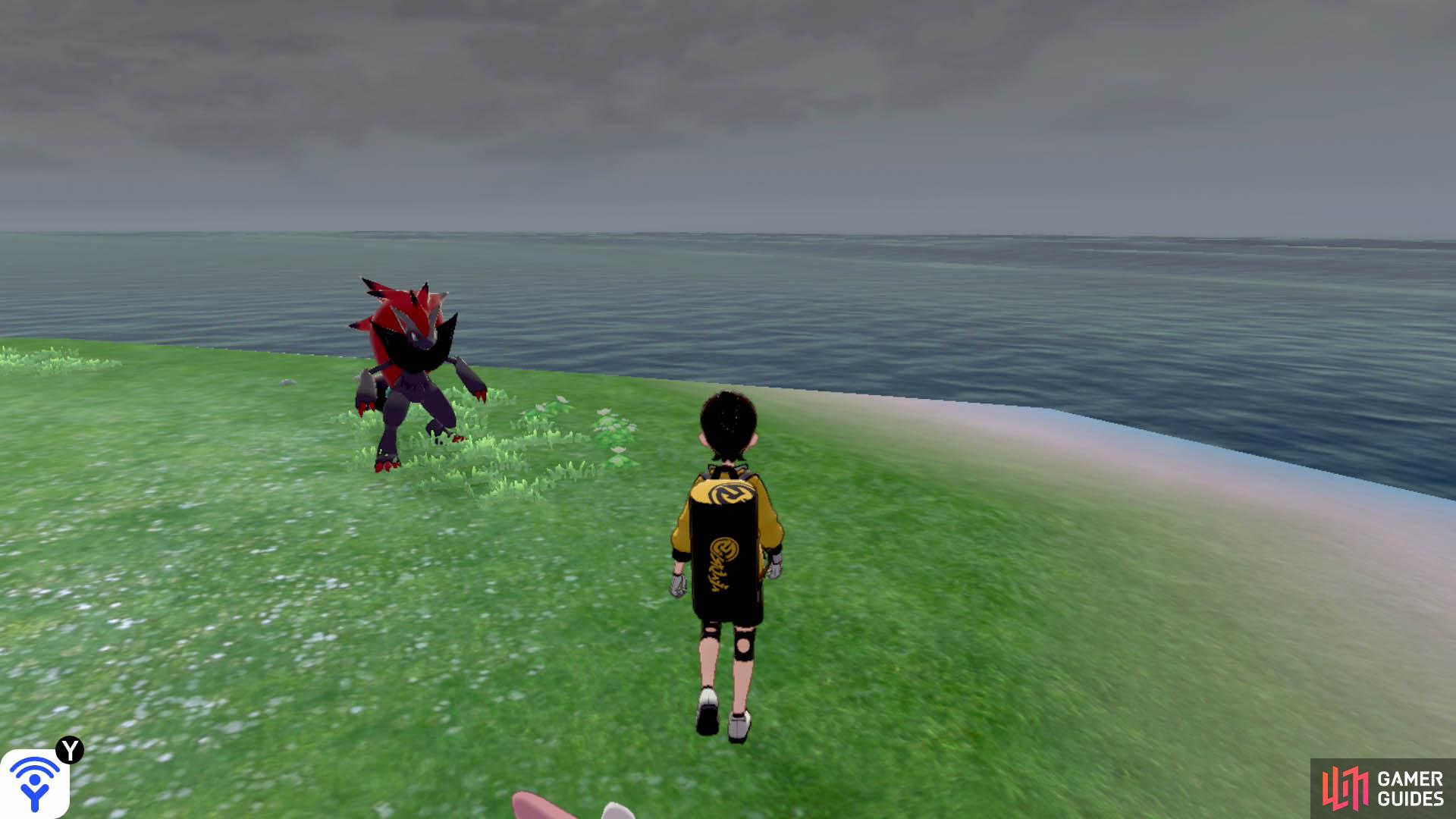 When the weather's cloudy, you can find Zoroark roaming around.
