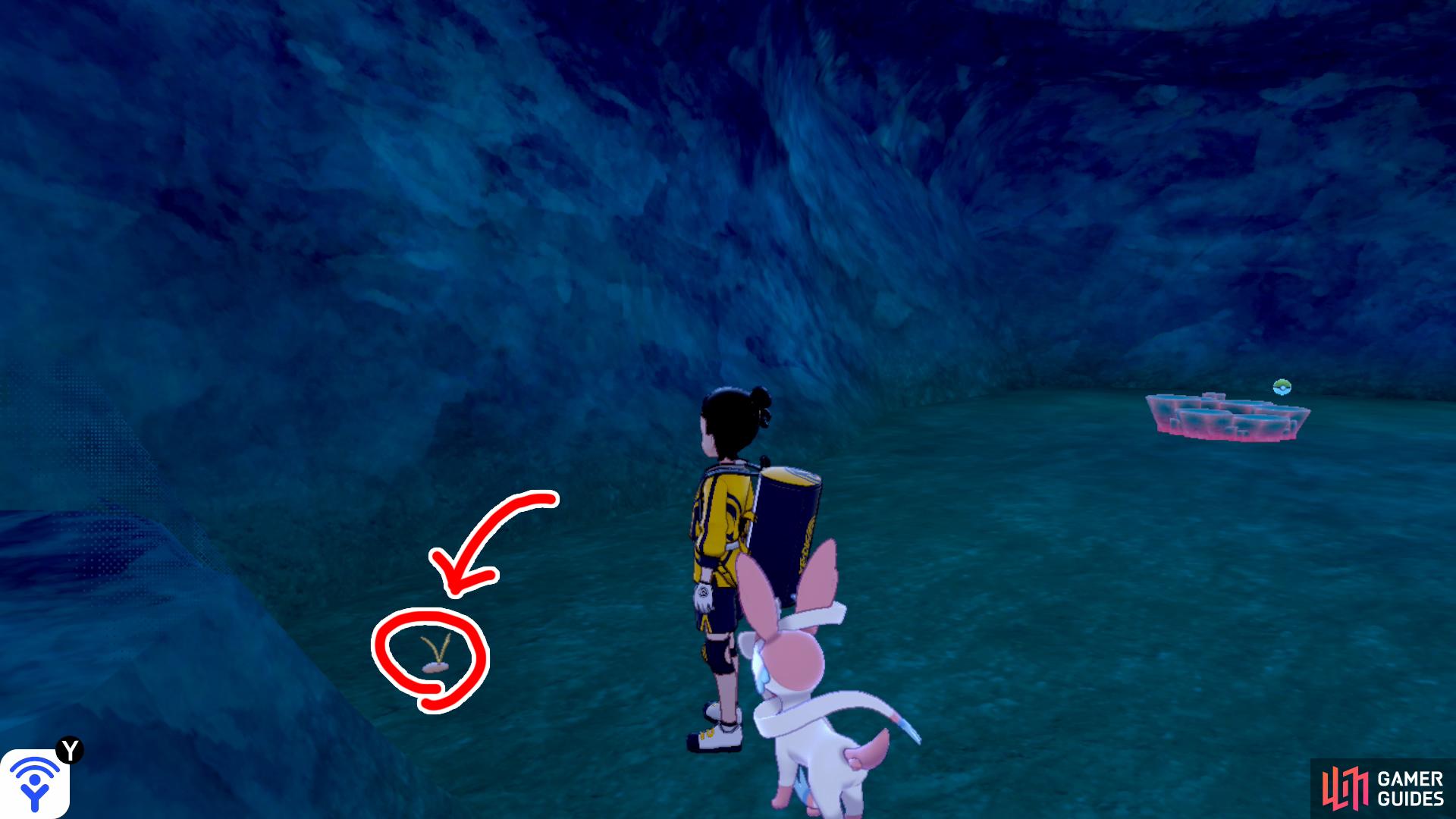 4/7: From Diglett 3, face the nearby Pokémon Den. Then head in that direction. Soon, you should catch a glimpse of it to the right of a boulder.