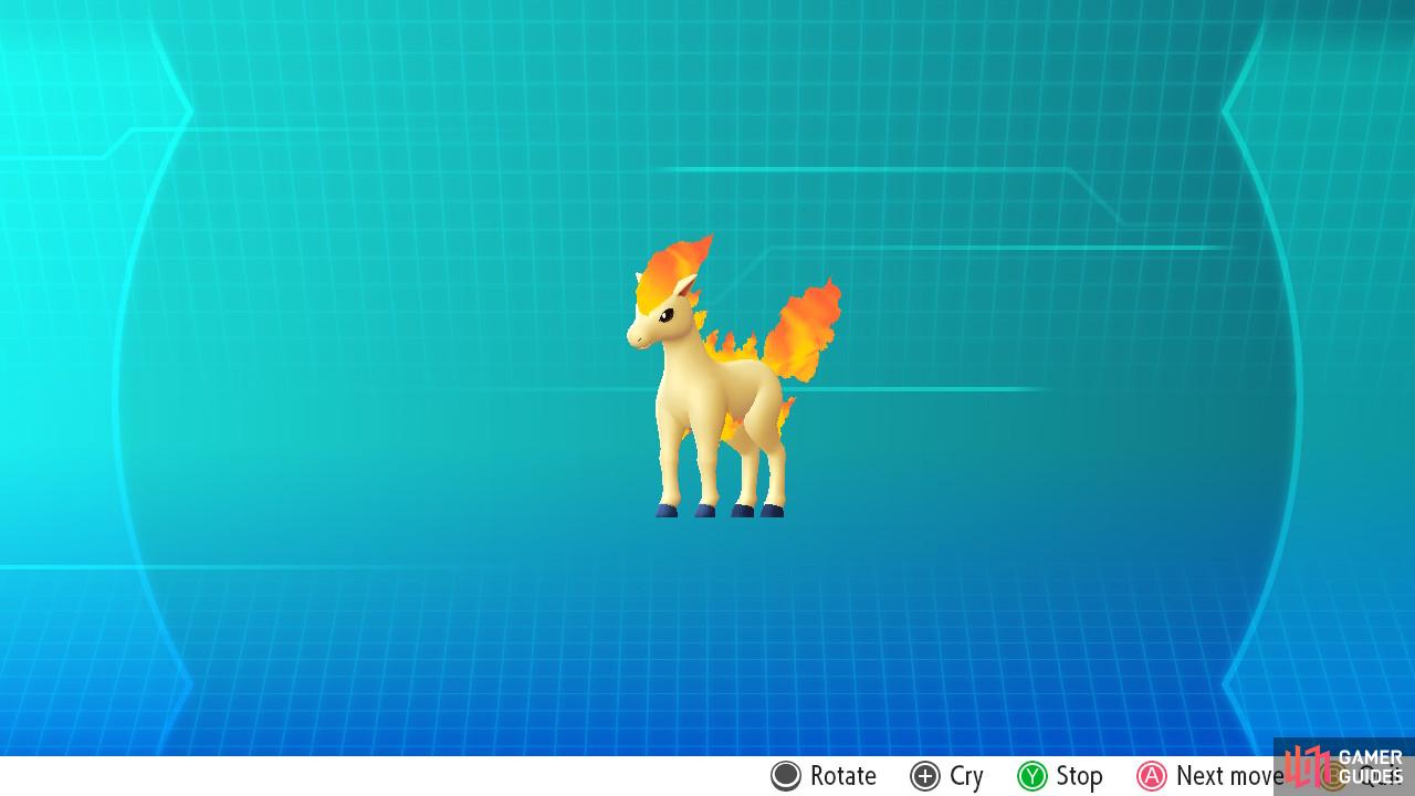 A regular Ponyta (from Let's Go).