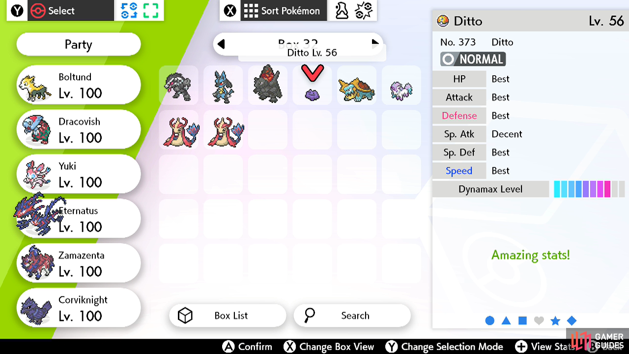 The Judge function lets you easily scrutinise your Pokémon.