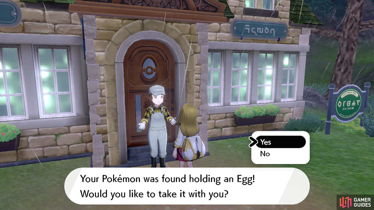 Make sure not to press the B Button or you'll lose your egg forever!