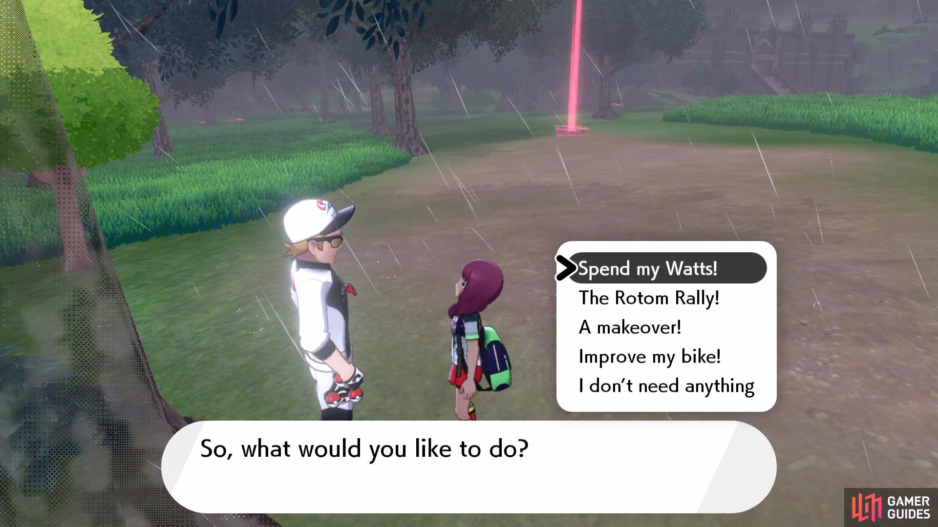 You can find the Watt Trader by heading along the western cliff to the north.