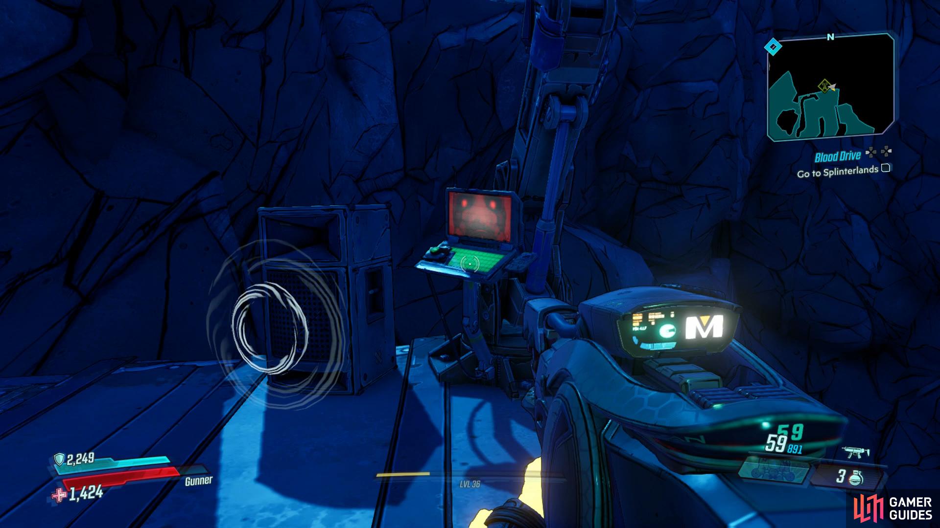and drop down the back of the containers to find this Crimson Radio.