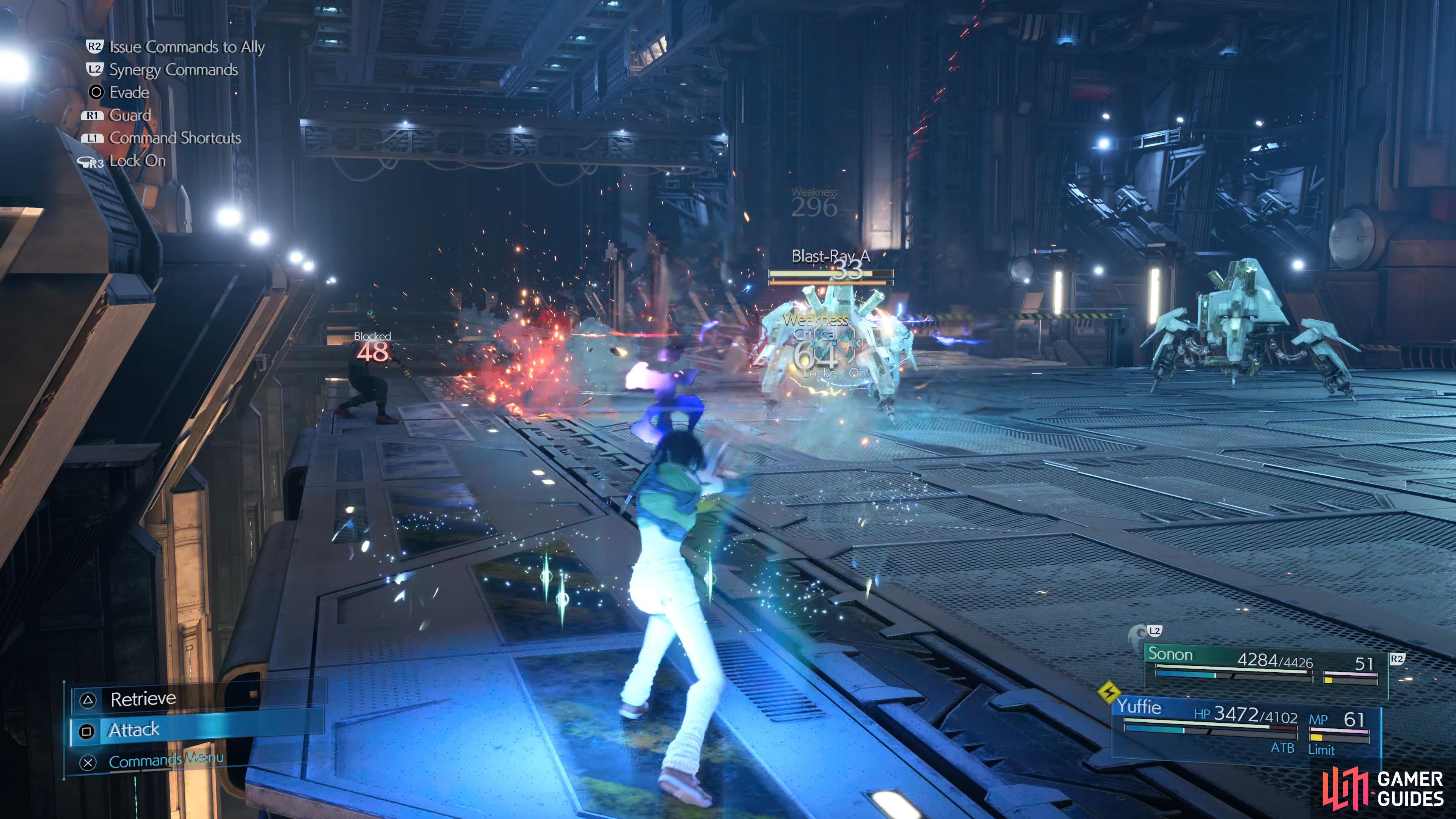 keep your distance from the Blast-Rays and pelt them with Lightning