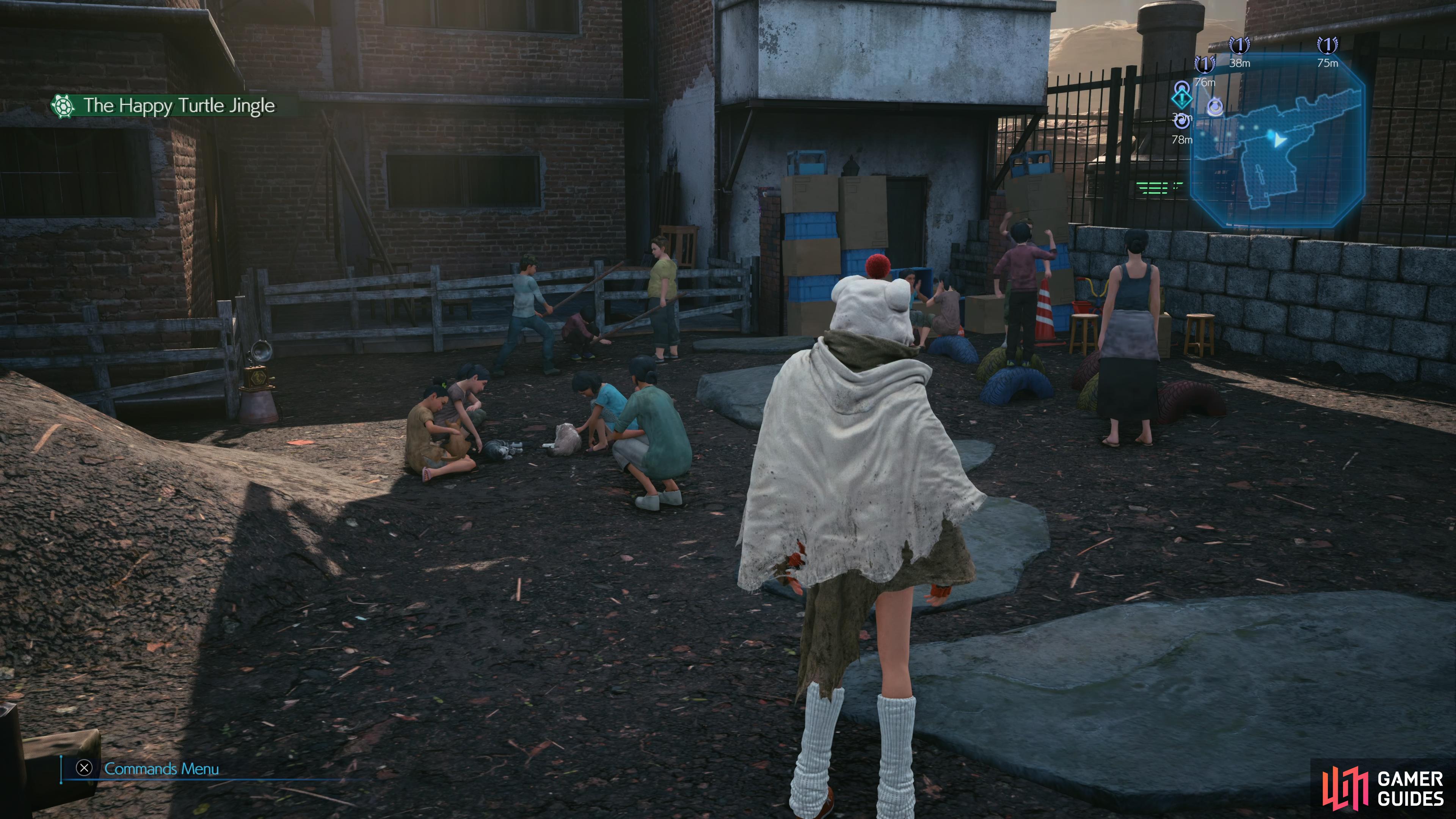 Head to the children's park