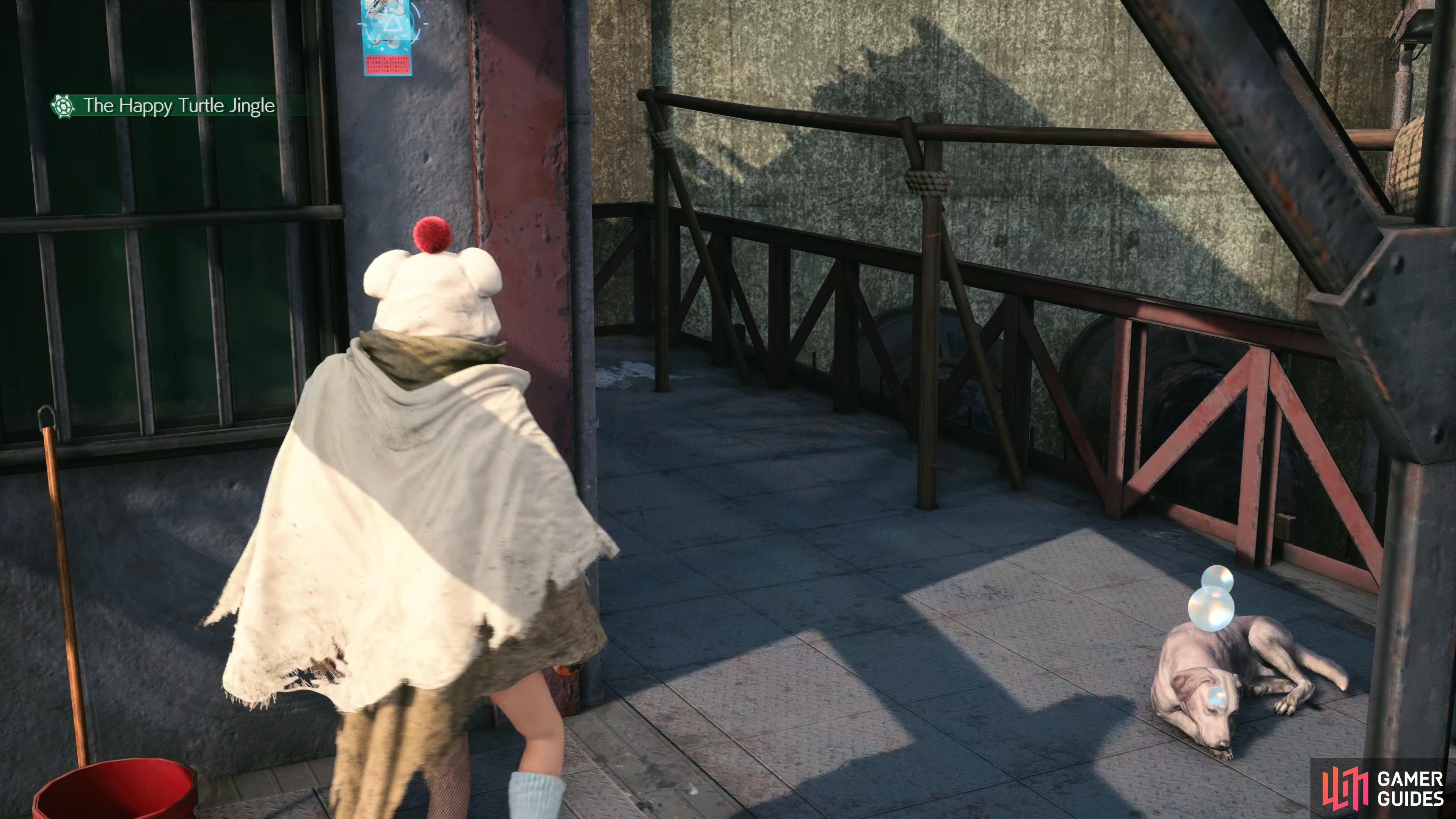 then move while it's sleeping to get the flyer.
