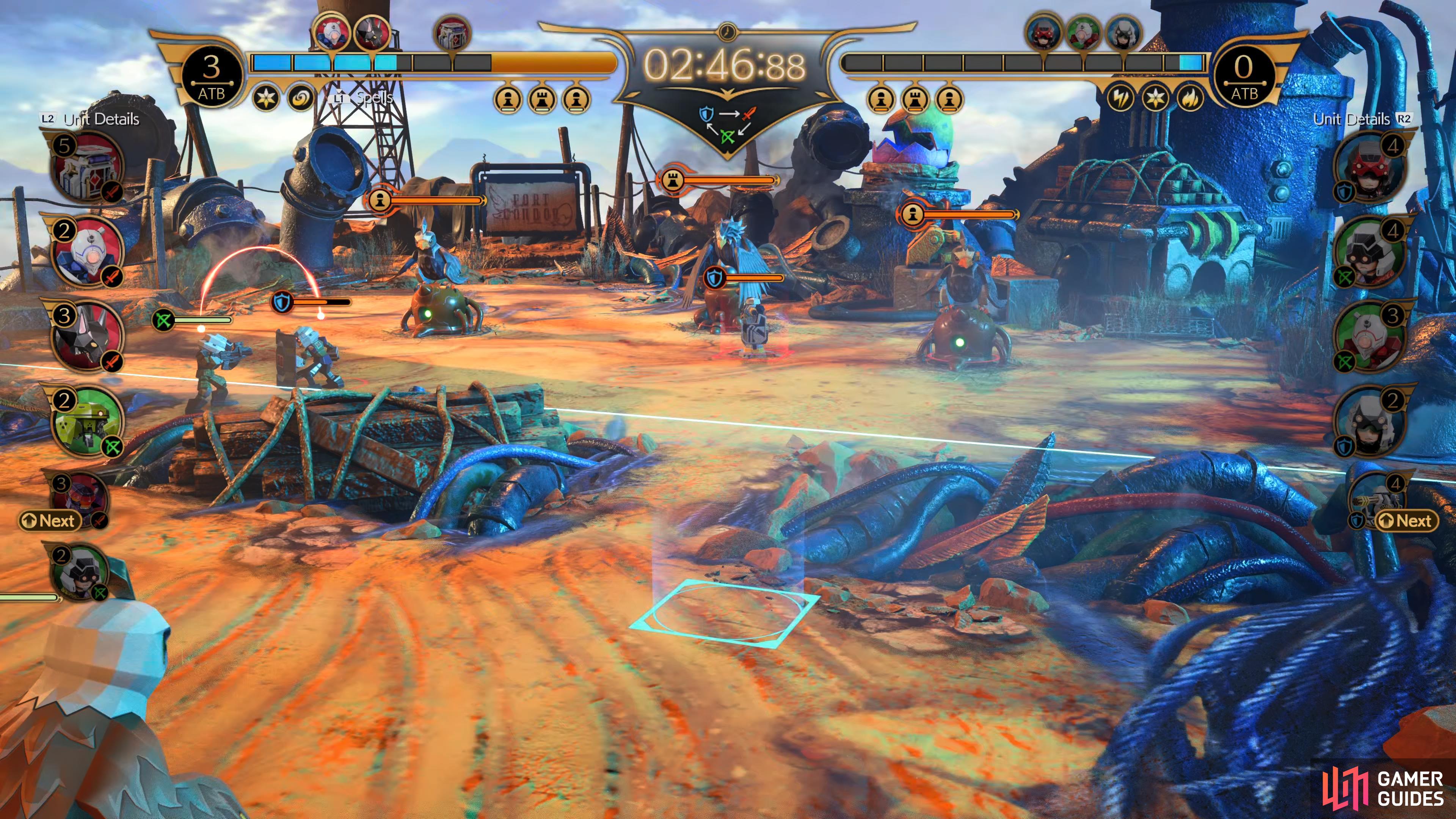 Look to get a Grenadier out early to counter his Defense Units