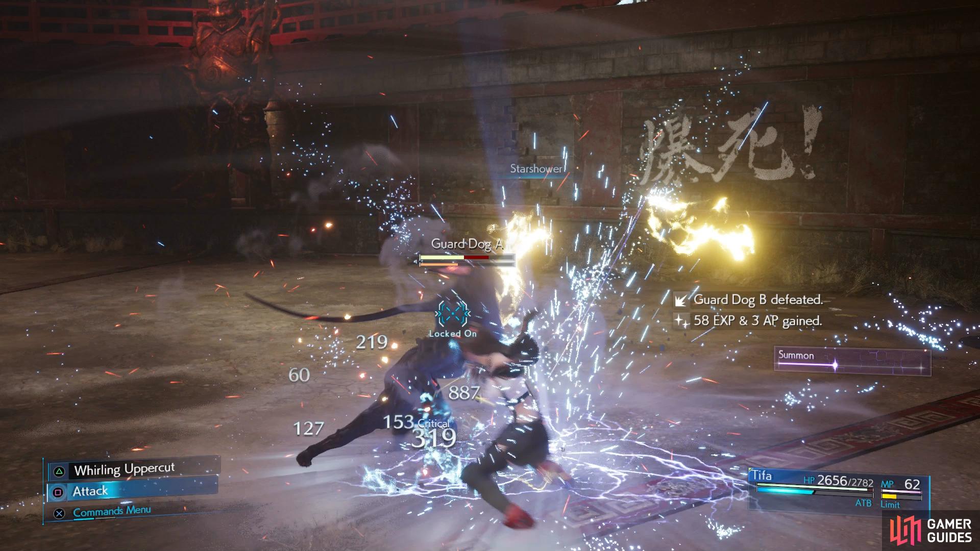 Starshower is effective against most enemies in this matchup.