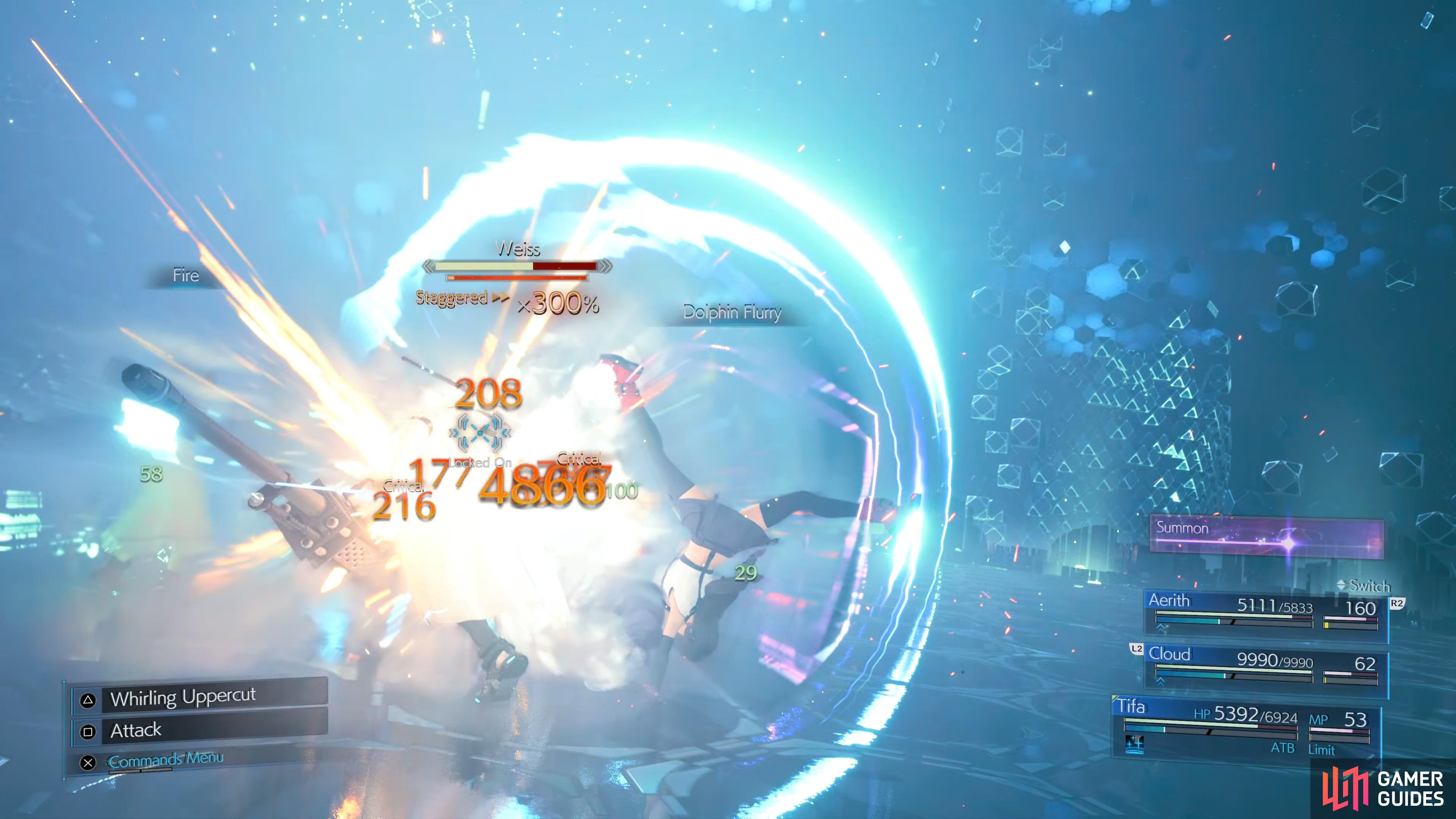 then unleash a Limit Break at 300+ for massive damage.