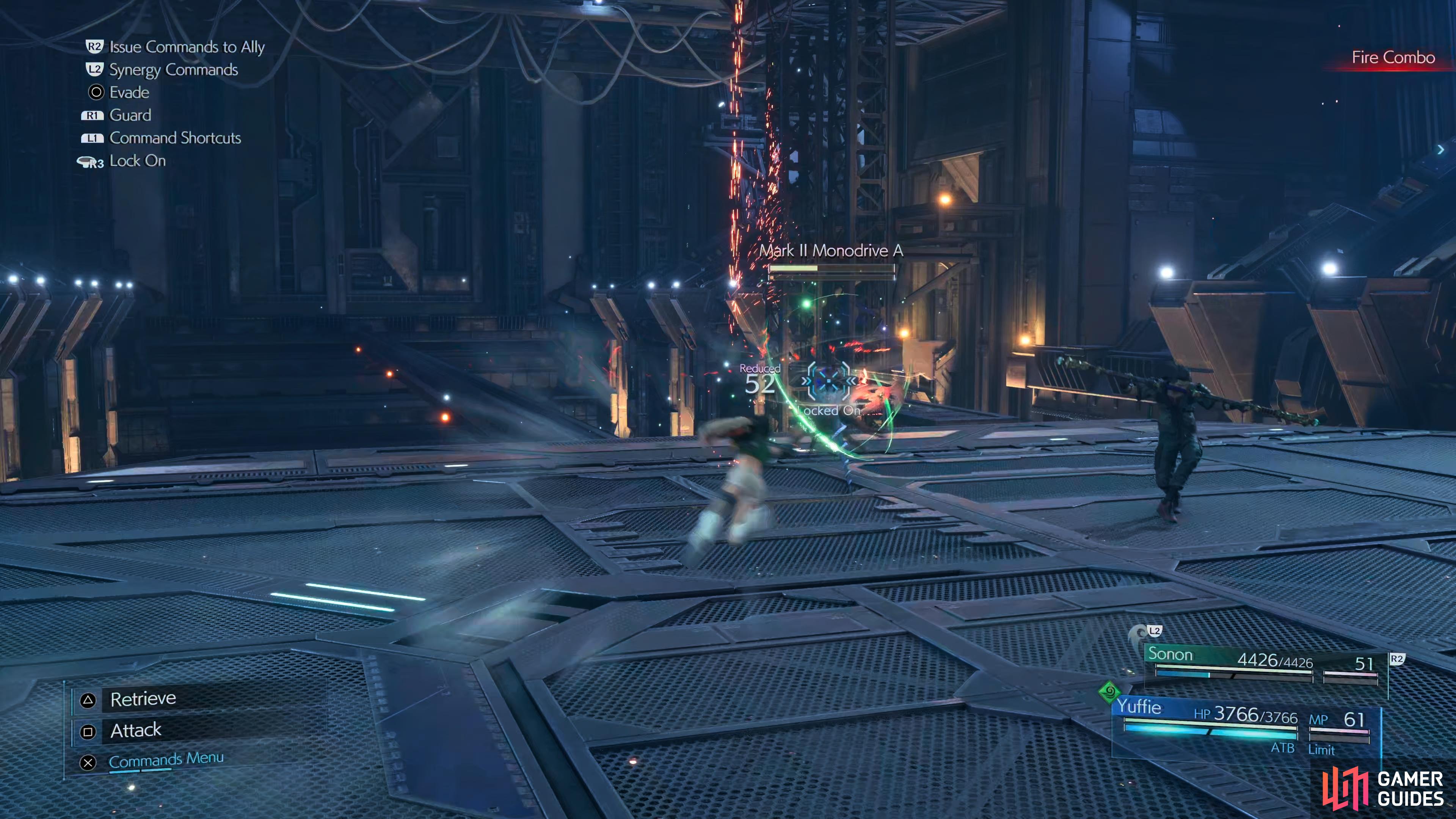 the Mark II Monodrive is weak to magic before becoming resistant once struck
