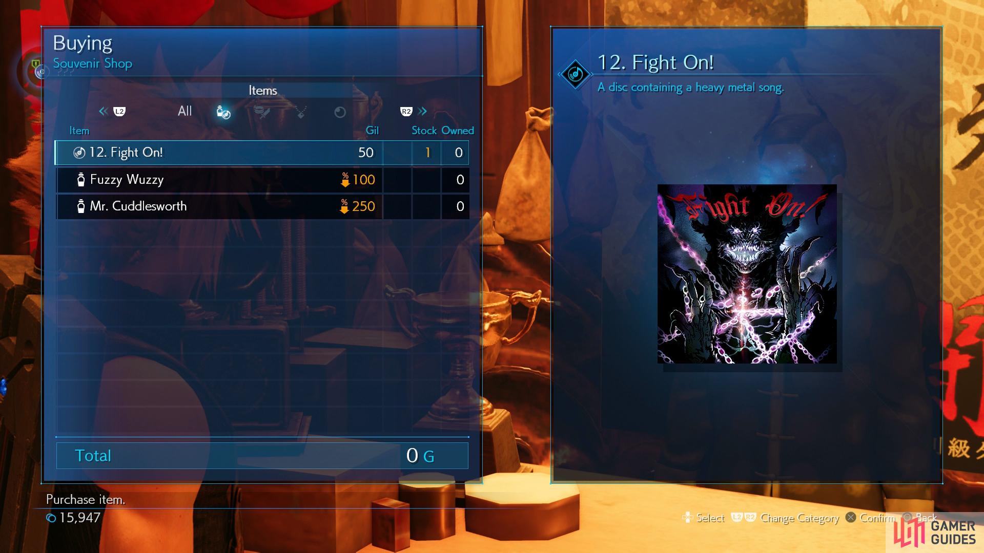 while a third Music Disc can be purchased from the shop in the Colosseum.