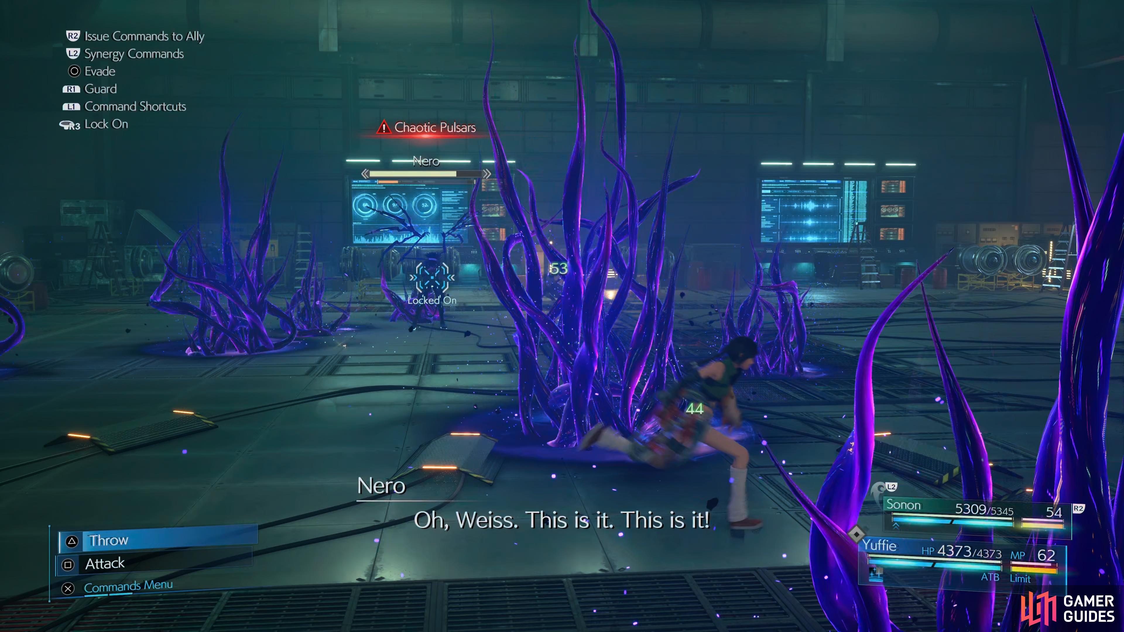 avoid the tentacles during Chaotic Pulsars to avoid HP Drain and thrown in the air.