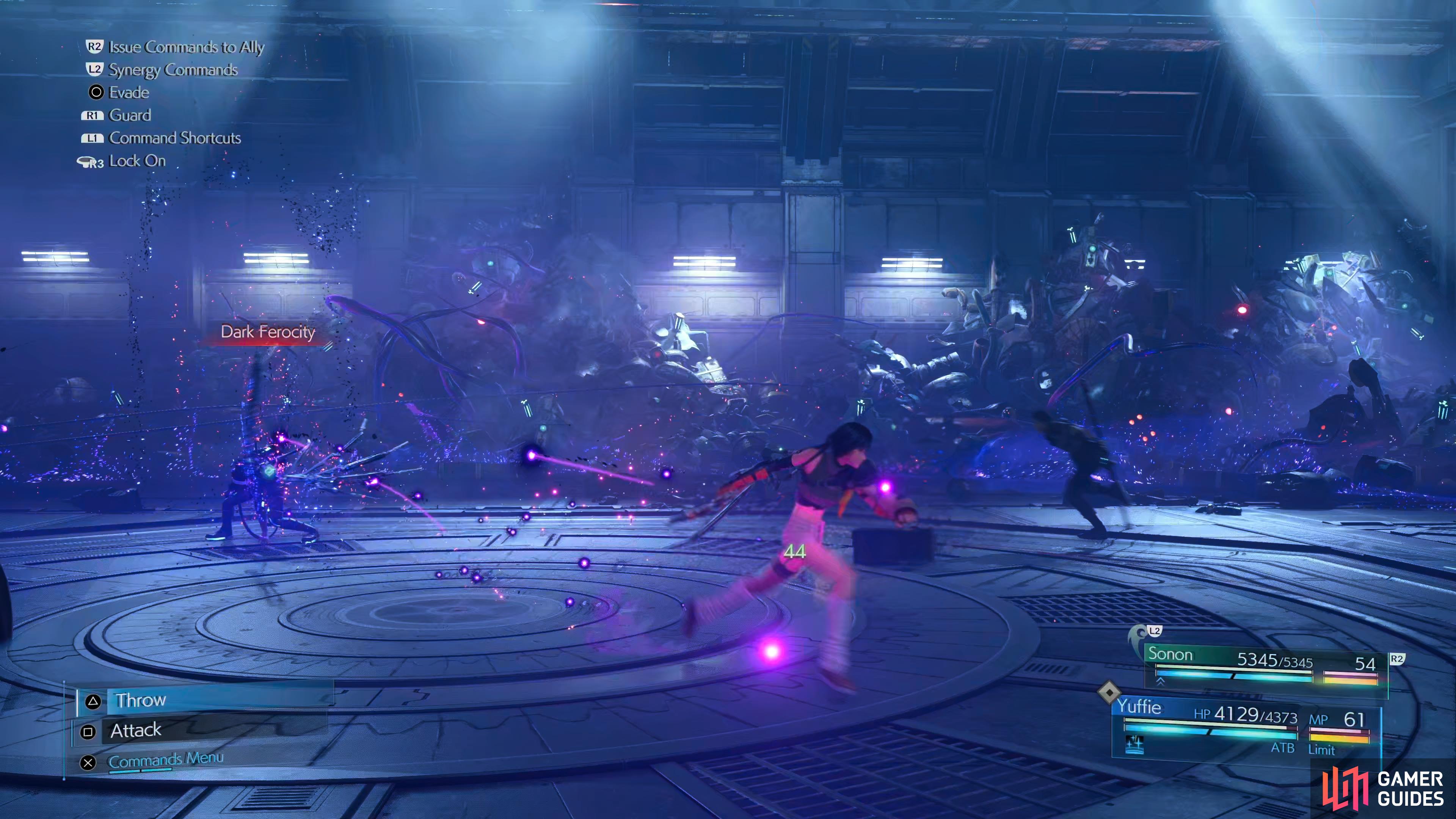 he often follows this up with Dark Ferocity, a damaging strike