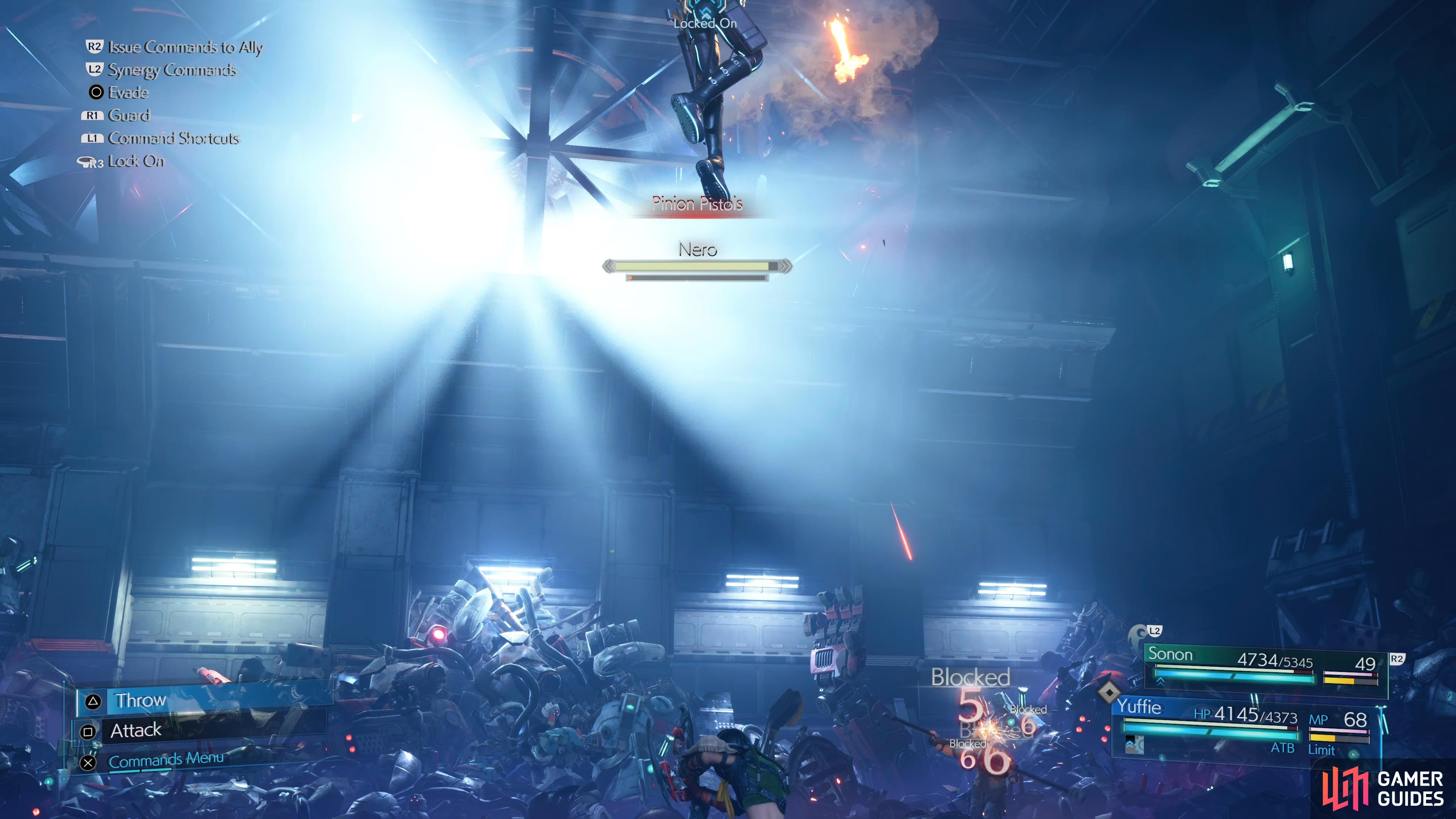 he can use Pinion Pistols in the air