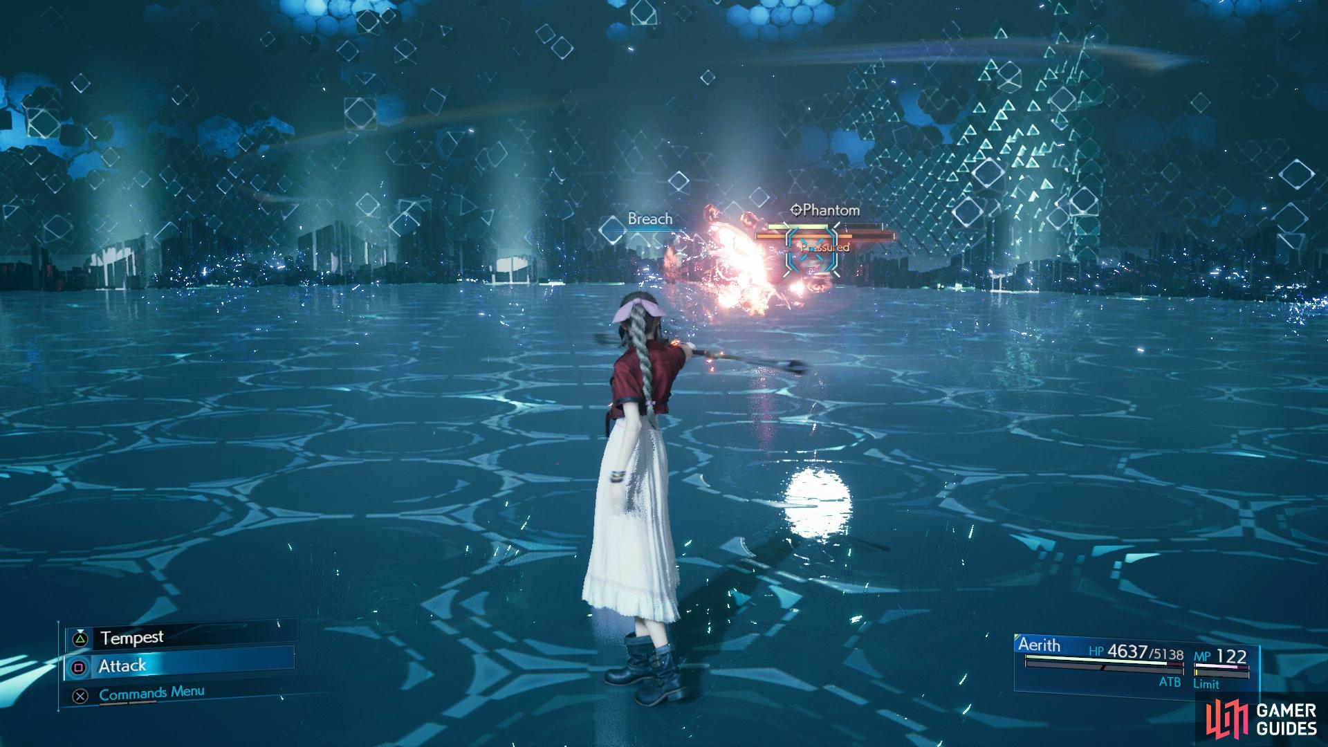 Aerith needs Subersion set at all costs or you'll be stuck when Phantom uses Reflect.