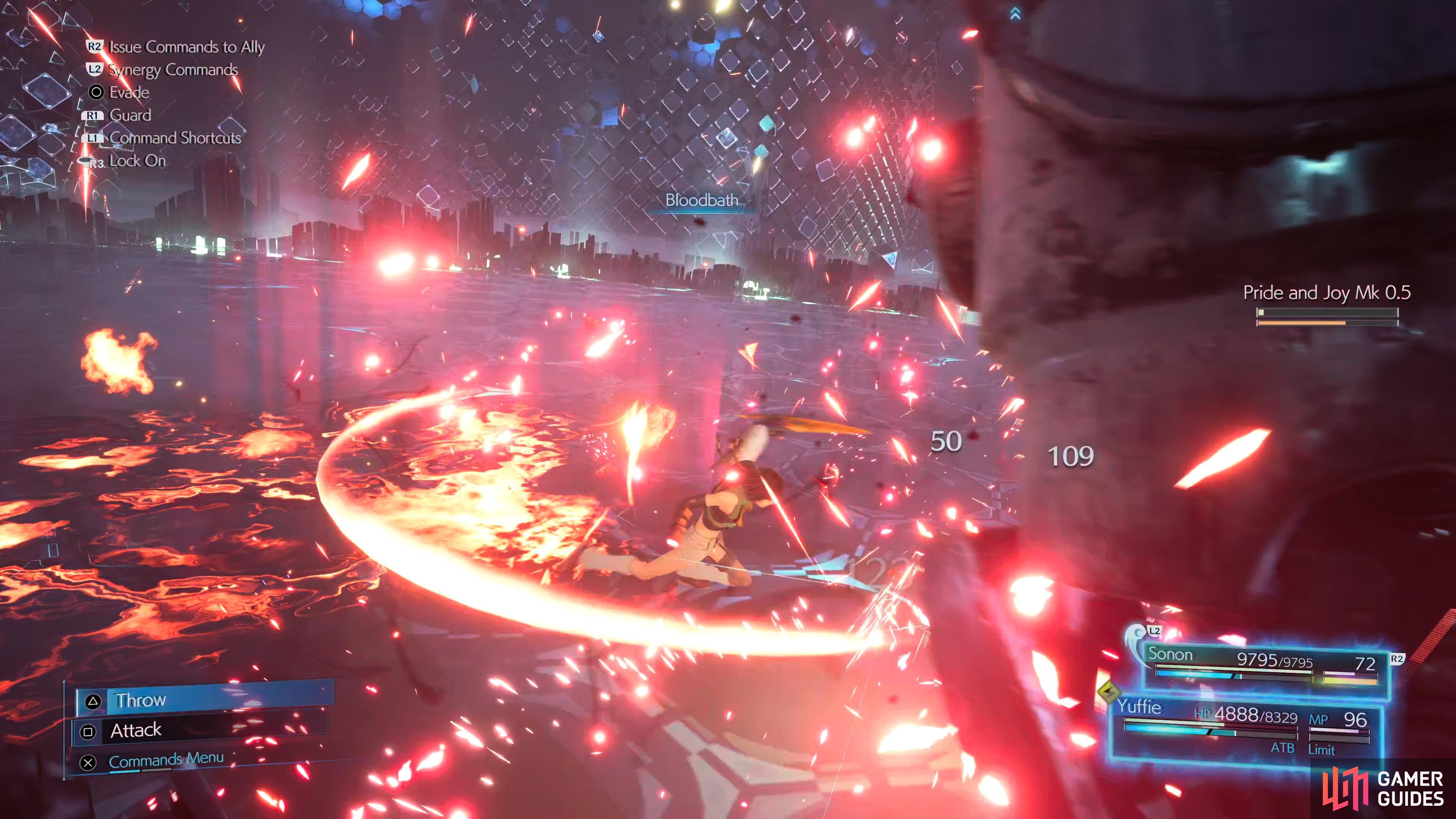 use Limits at will when Pride and Joy is low on HP.