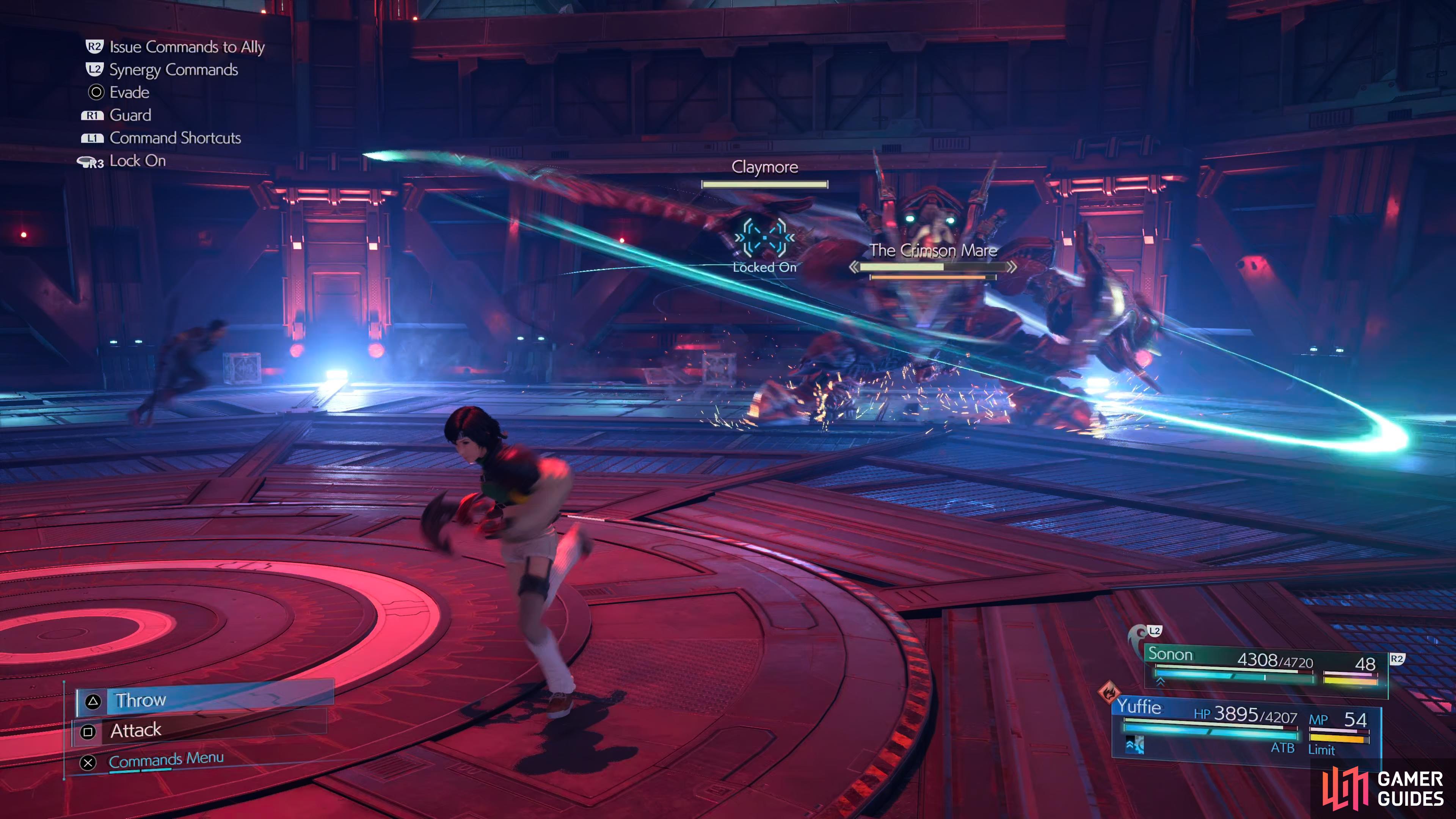 you'll need to block the Claymore Spin if you're too close