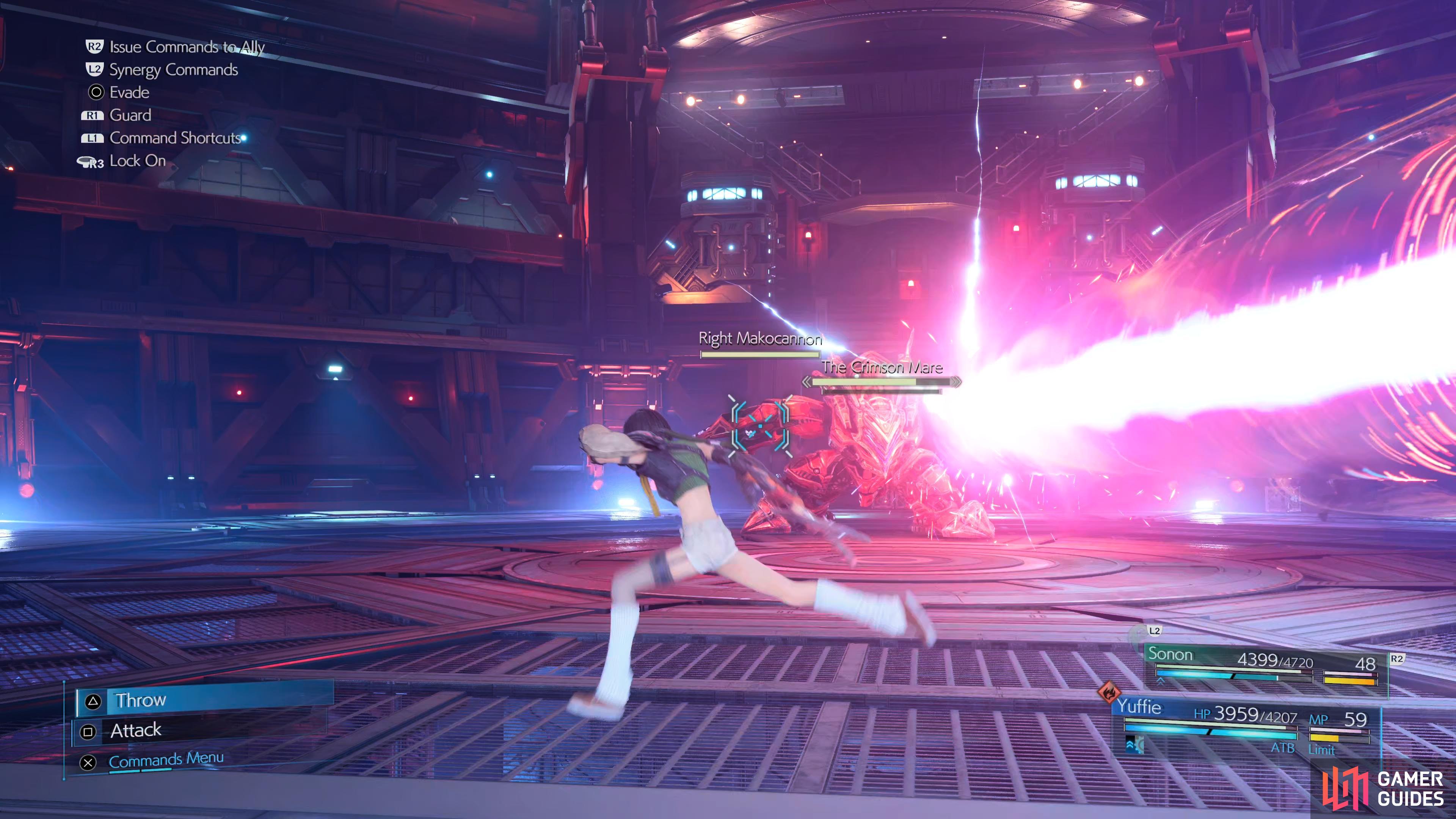 The Makocannon Beam will deal moderate damage to anyone struck by it