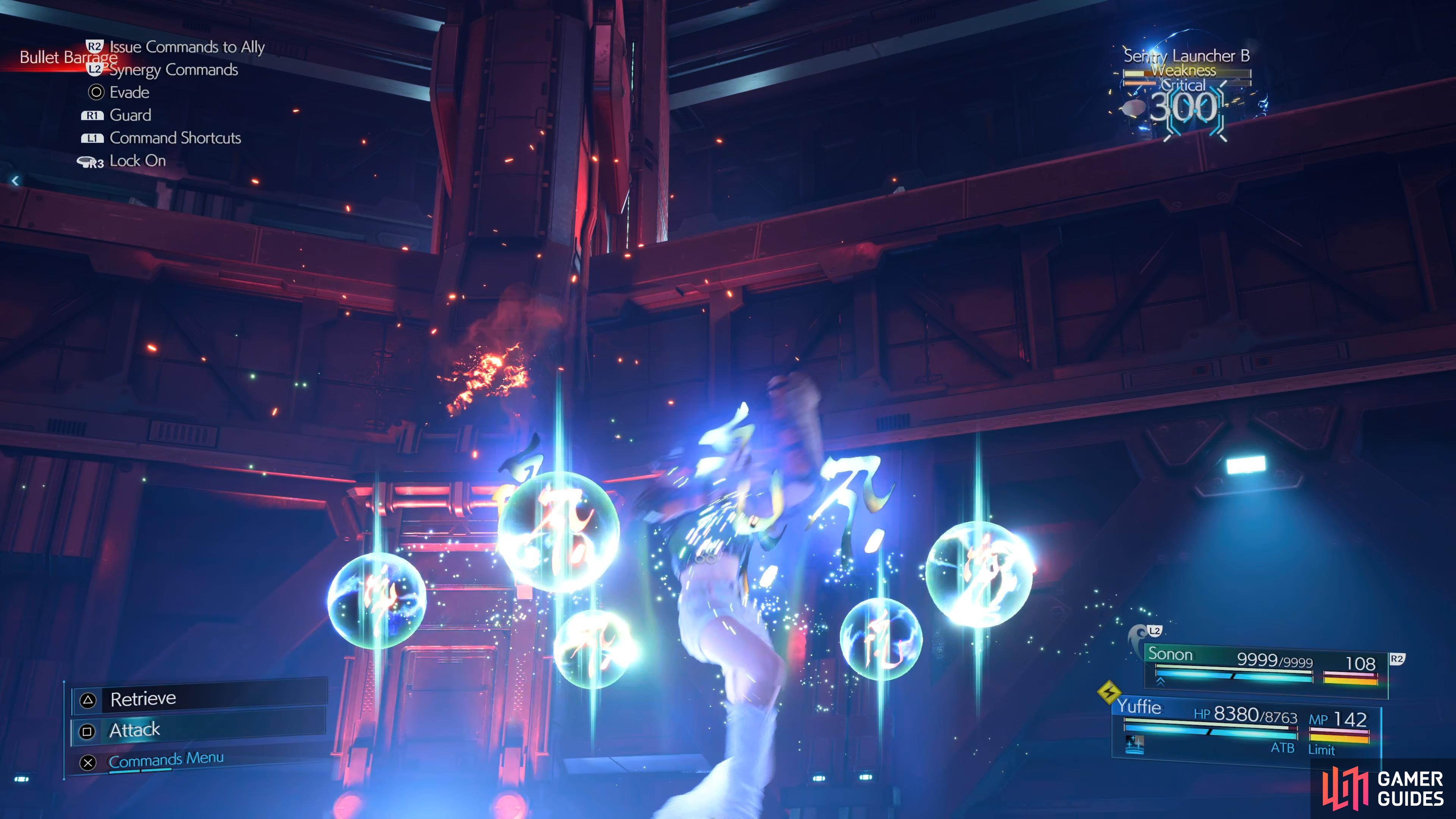 and any Sentry Launchers as they're spawned.