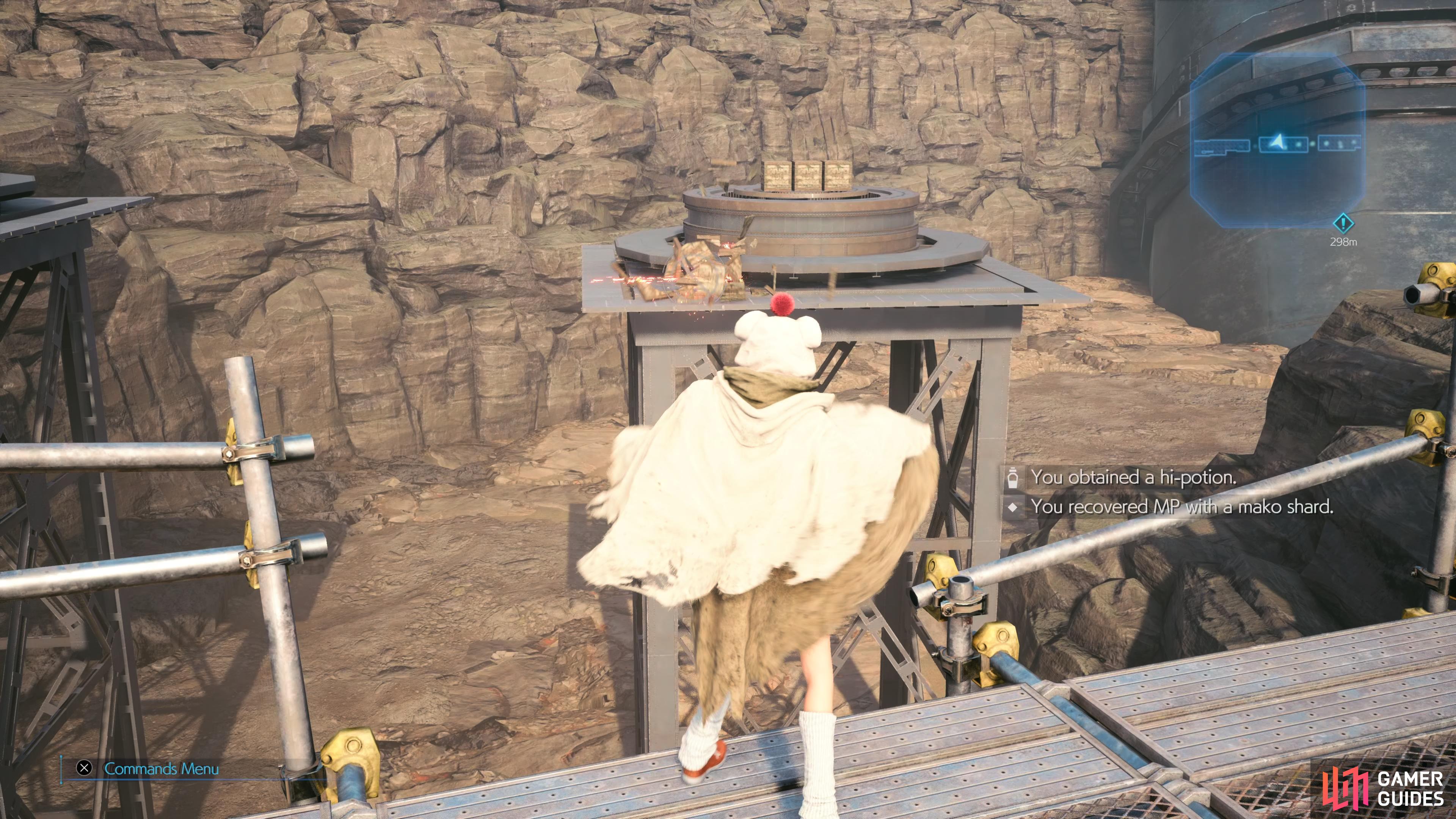 press the button to launch the Shuriken at it provided you have line of sight