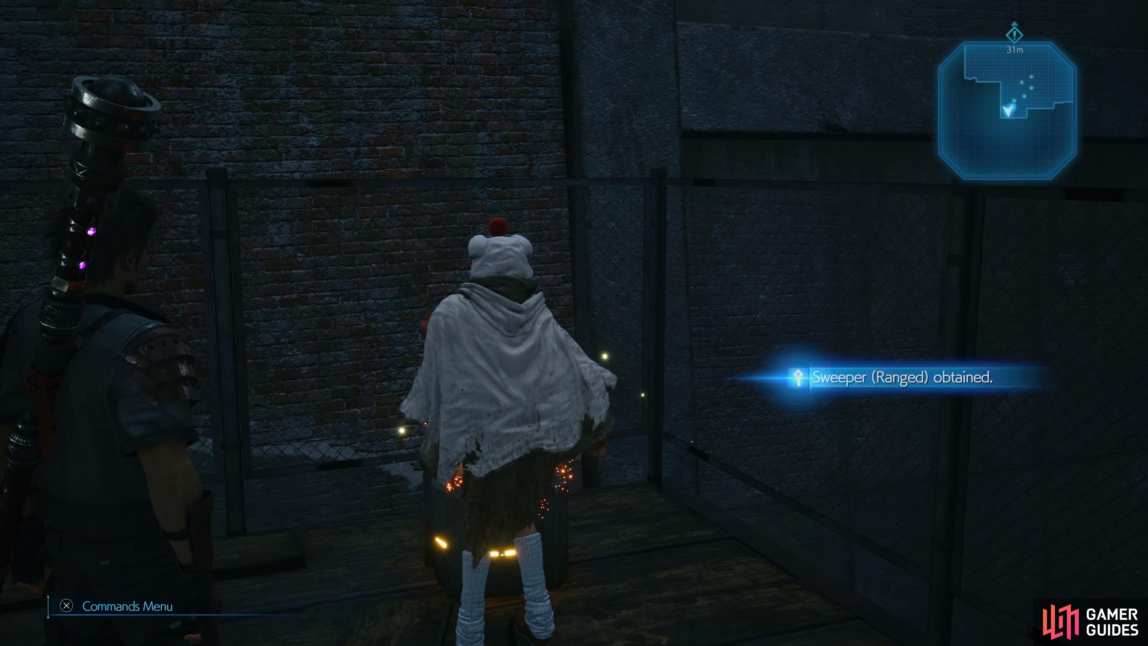 loot this chest to obtain the Sweeper for Fort Condor.