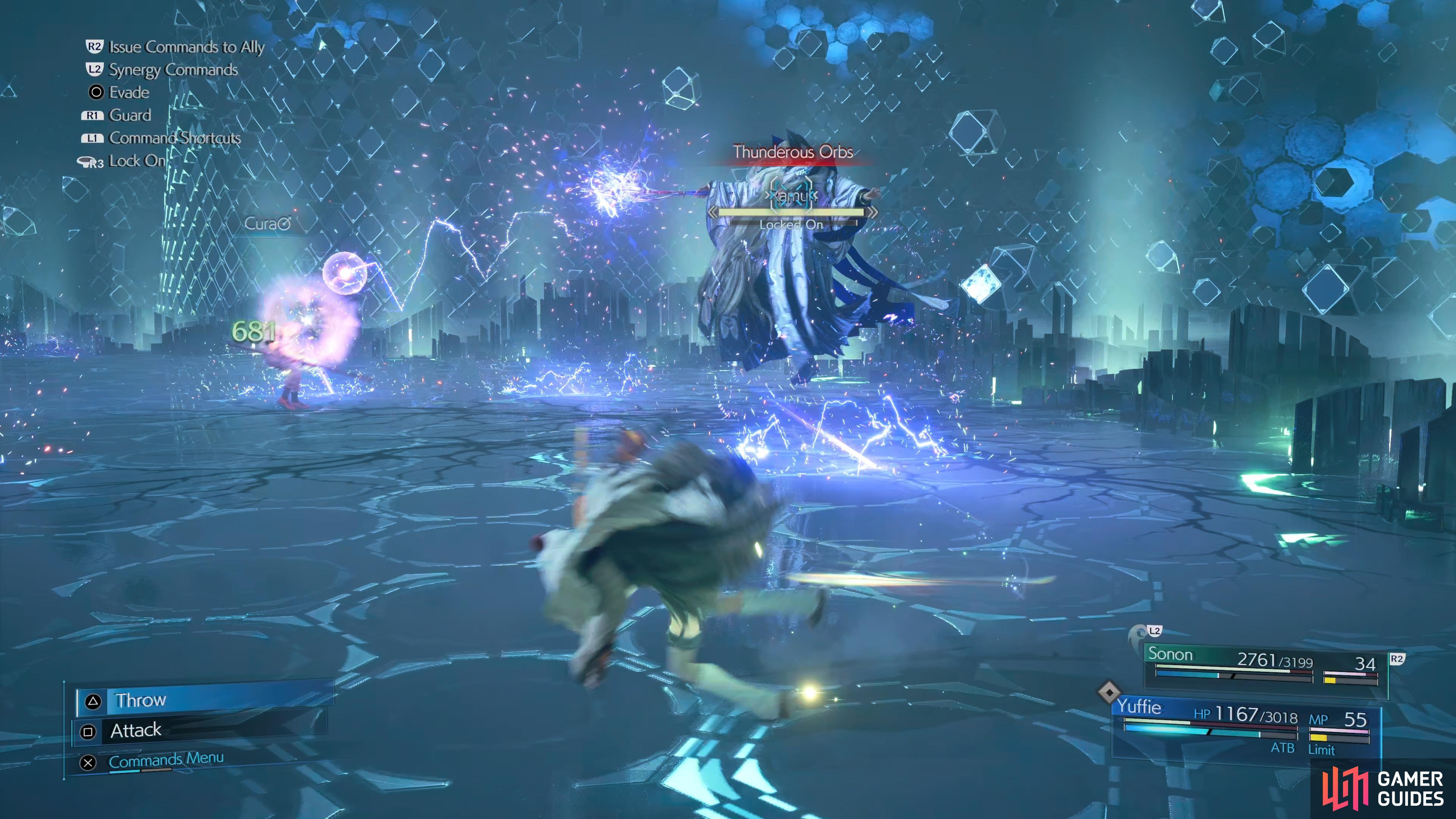 Thunderous Orbs is better blocked, expect three orbs to be thrown