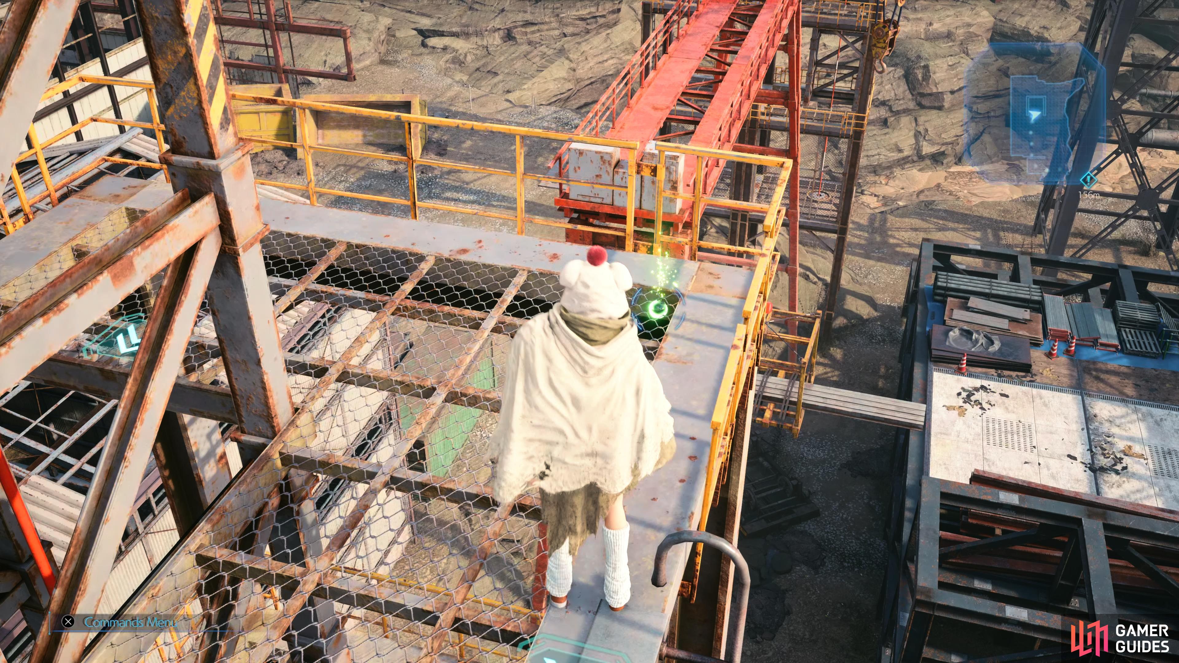 don't forget to nab the Wind Materia before heading through the tunnel.