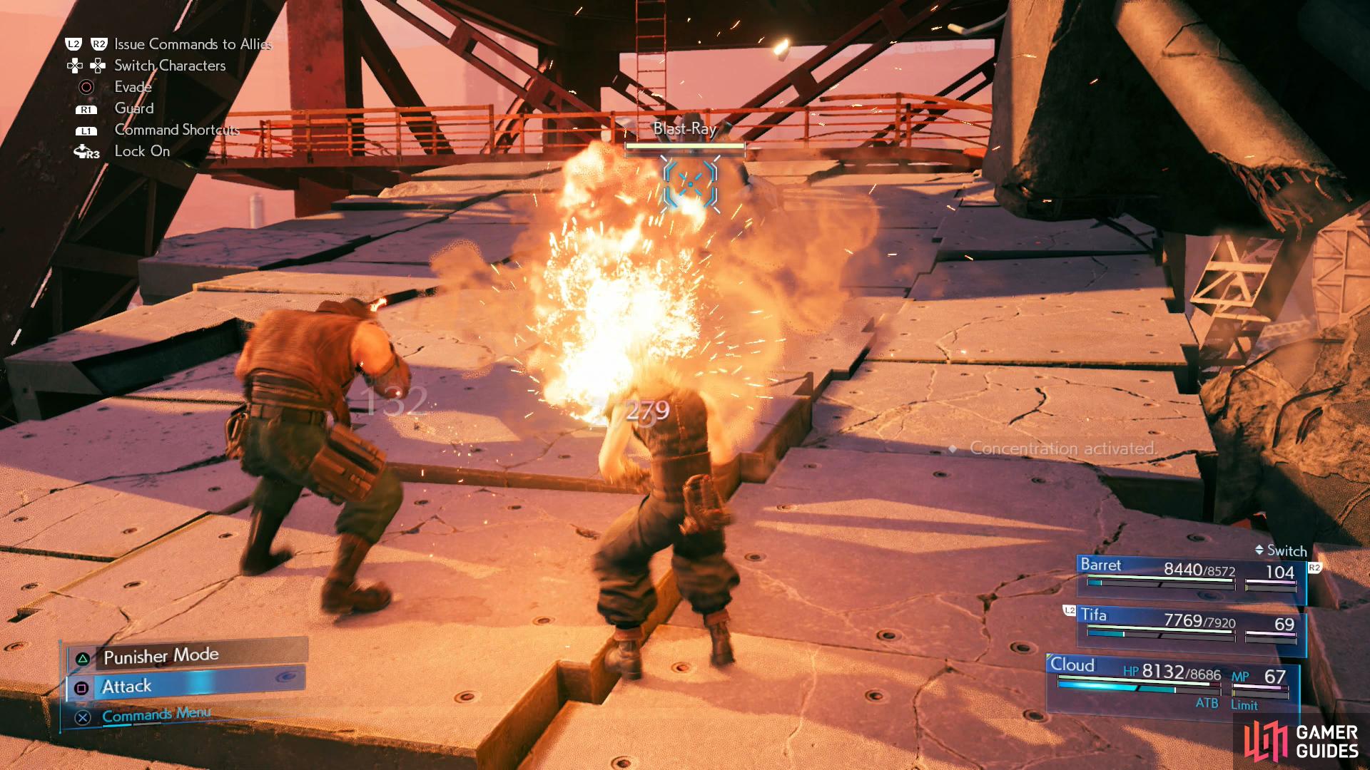 Blast-Rays will use Concentrated Fire to bombard targets with grenades.