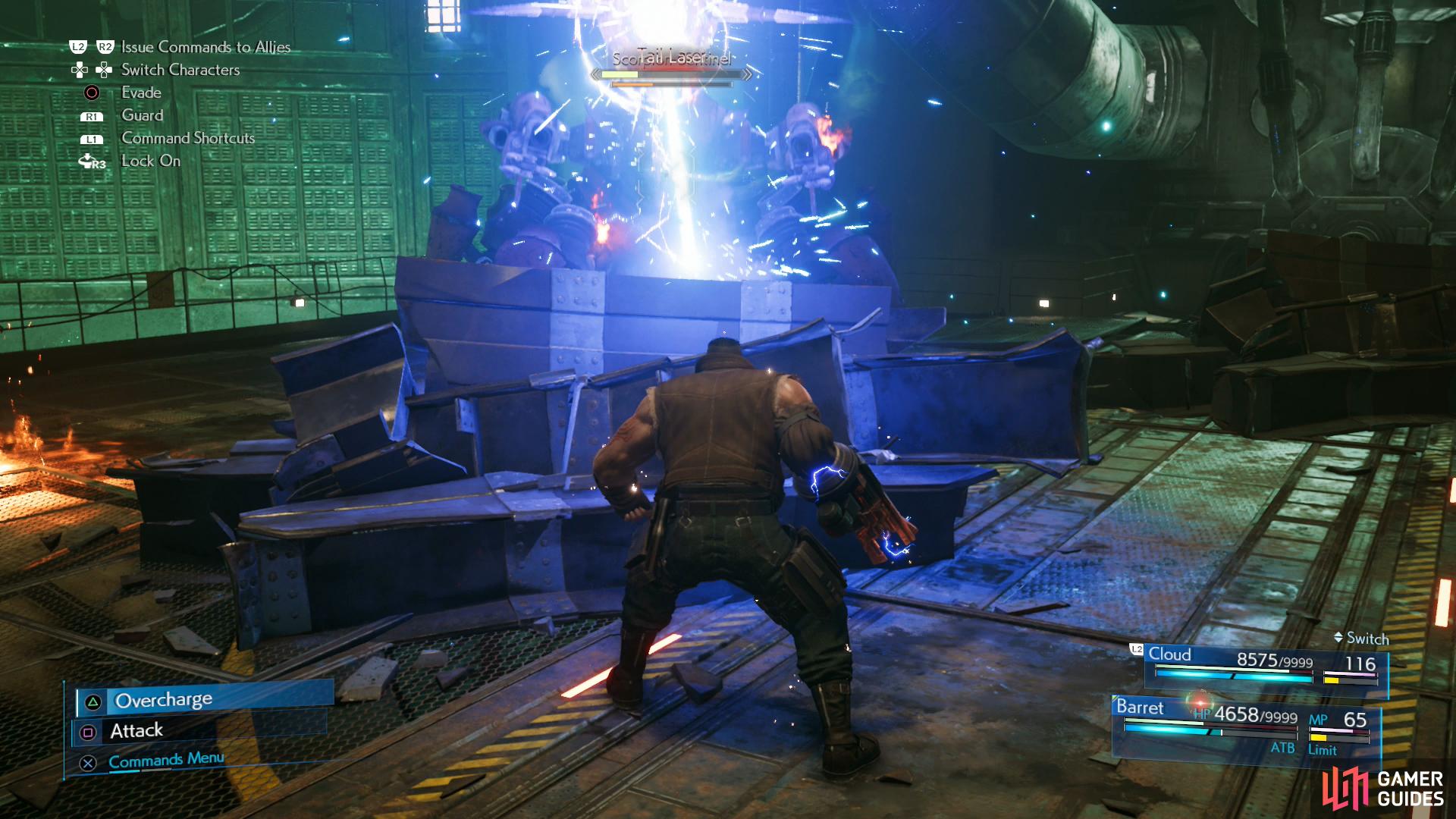 Evade the first "Tail Laser" as normal.