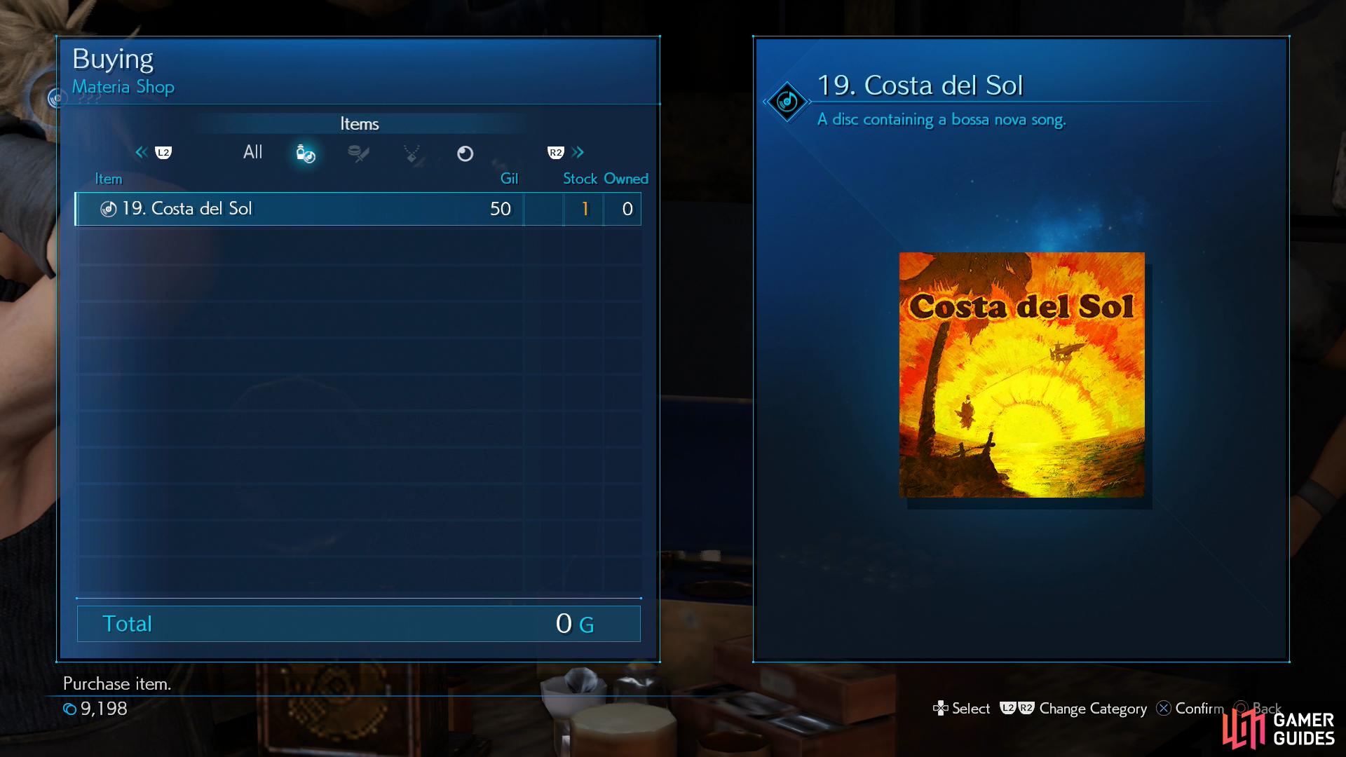 and buy the Costa del Sol Music Disc from a merchant.