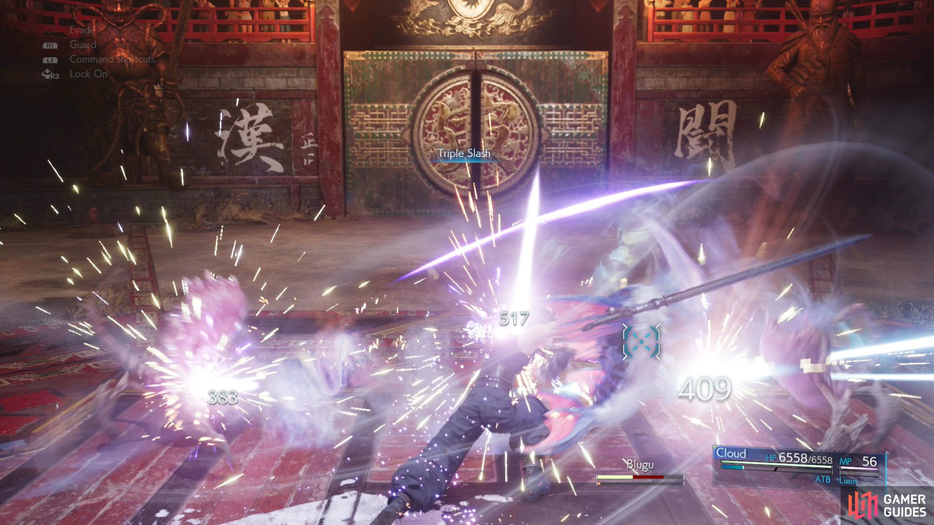 The enemy you'll face in the optional arena battles are incredibly weak - one Triple Slash will often suffice.
