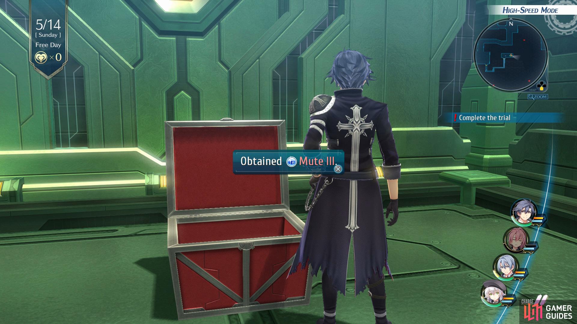 finally, make your way through the third vent and go left to find a Chest with the Mute III inside.