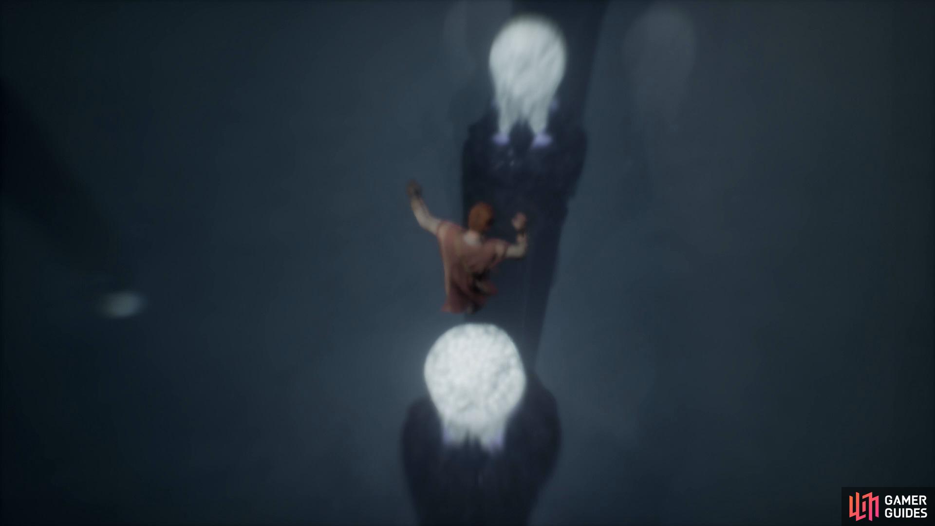 Step on the Lung flower to initiate a flashback  